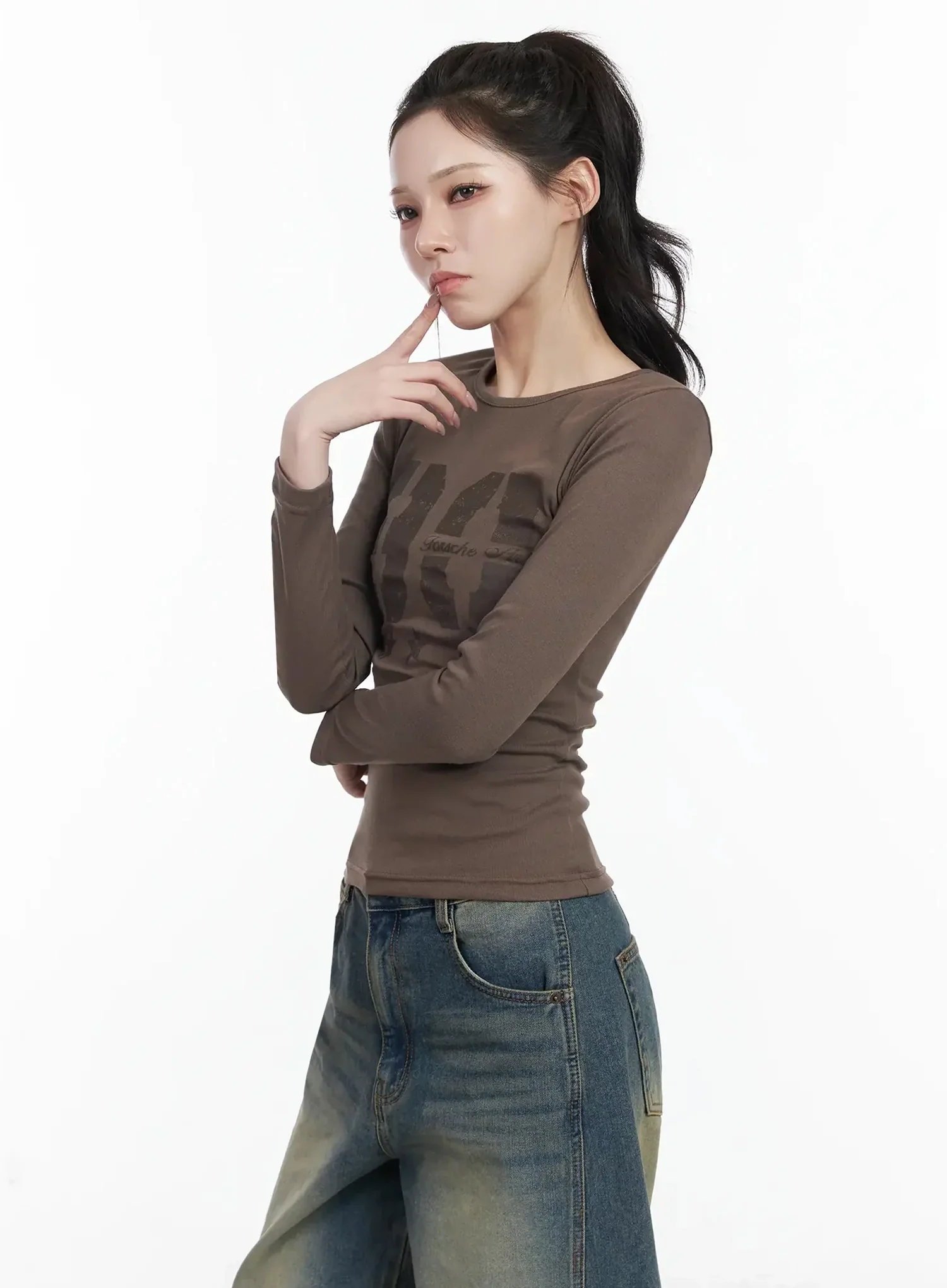 Retro Style Graphic Long Sleeve Top IF502 - Image 8