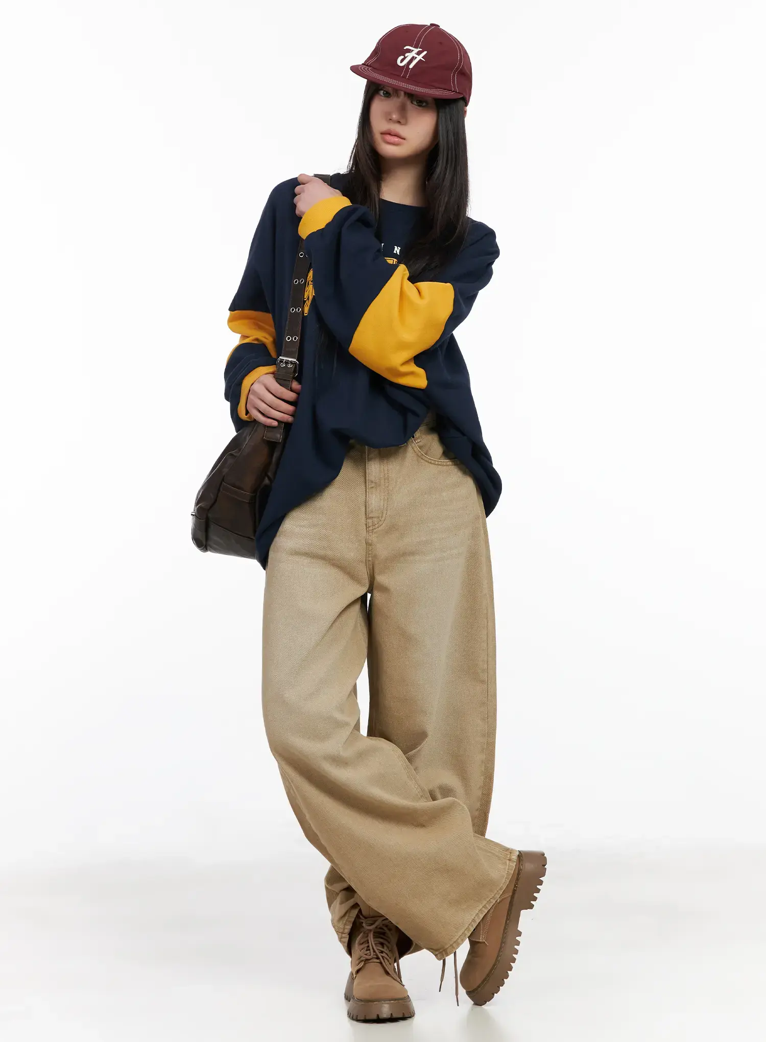 Retro Washed Wide-Leg Pants CM513 - Image 2