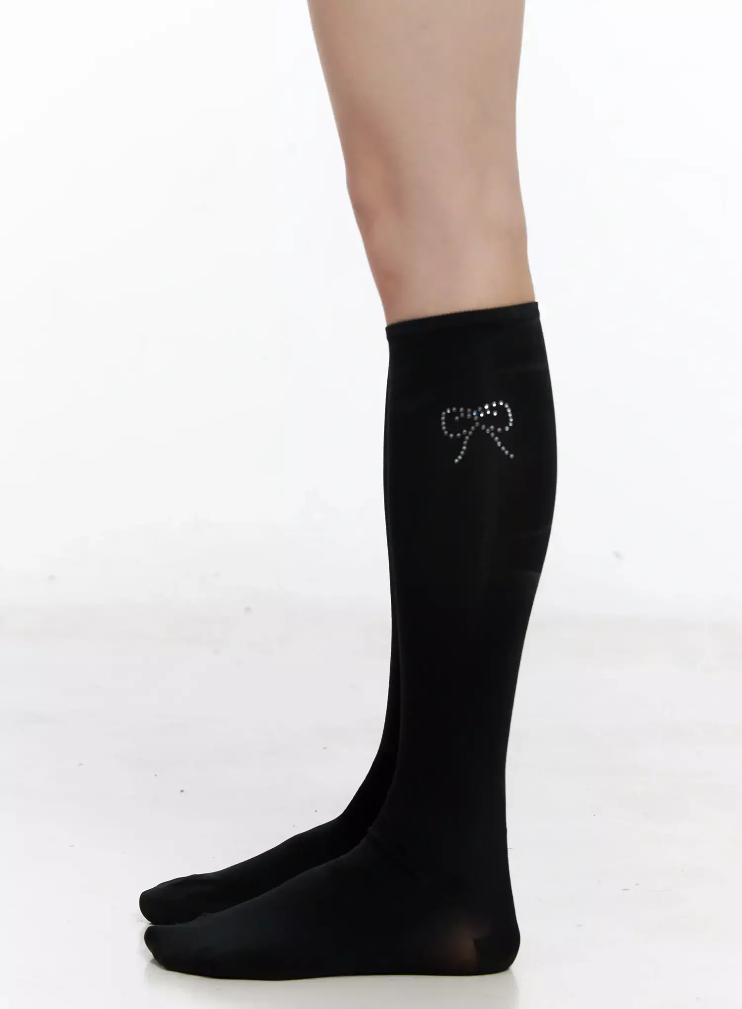 Rhinestone Heart Knee-High Socks IL531 - Image 9