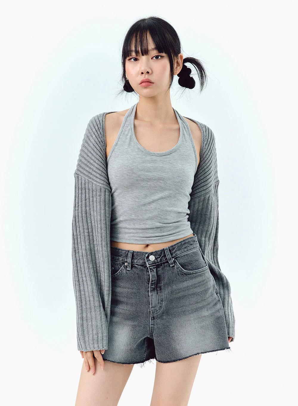 Ribbed Bolero Shrug BA09 - Image 15