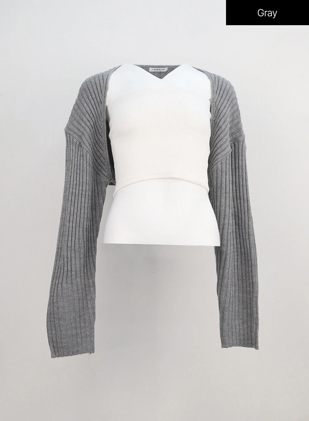 Ribbed Bolero Shrug BA09 - Image 6