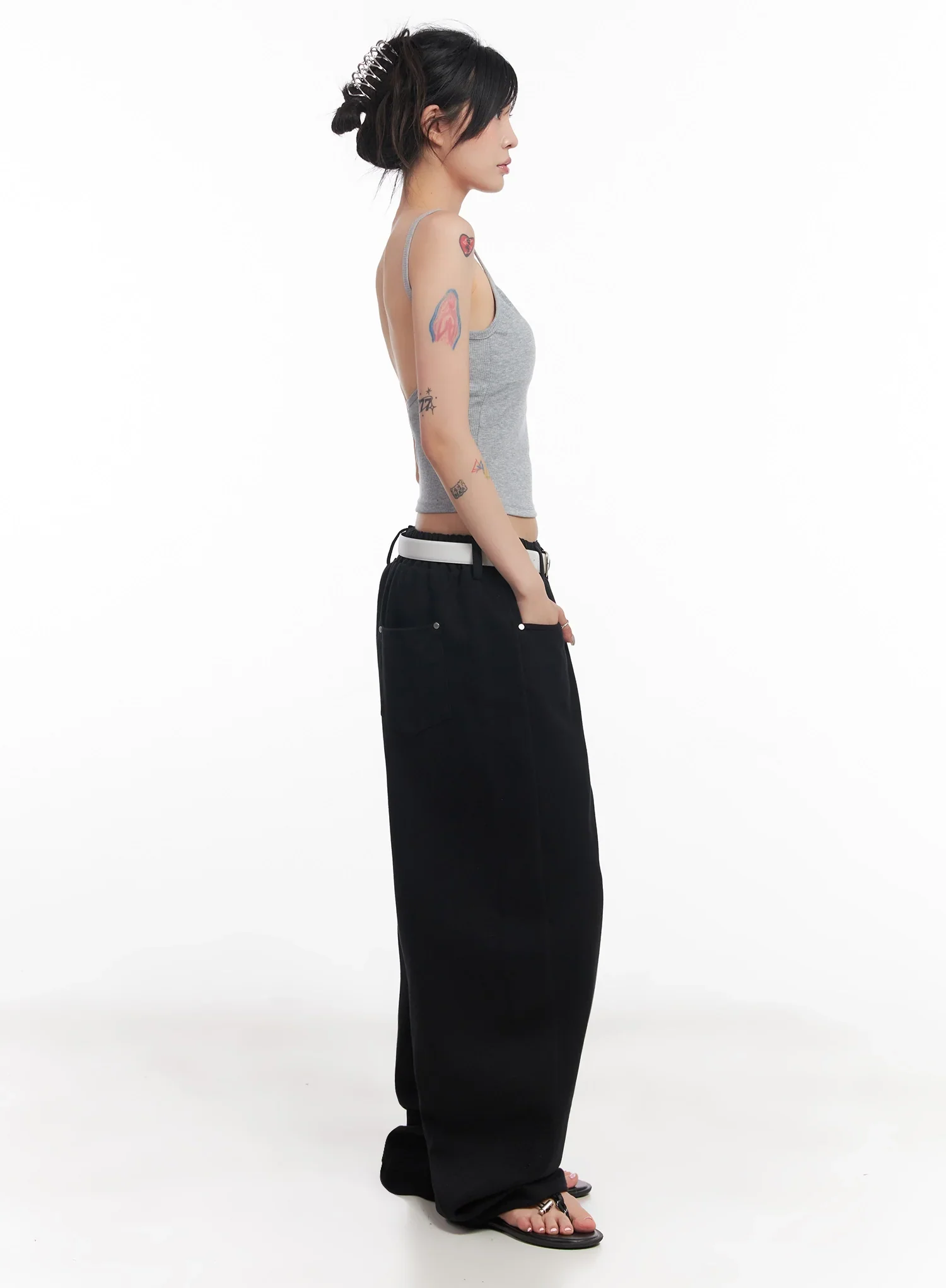 Ribbed Cap-Sleeve Tank IC503 - Image 12