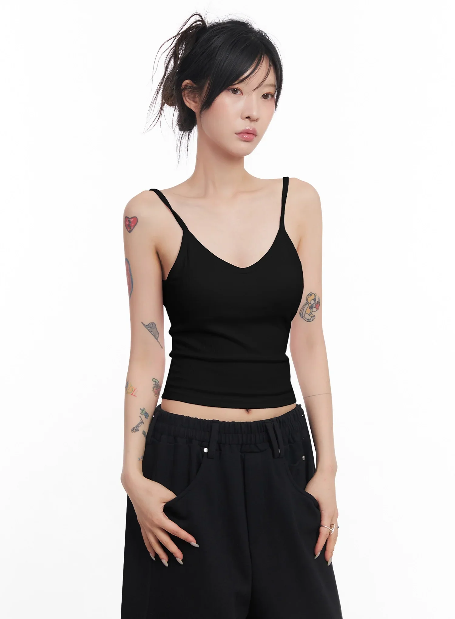 Ribbed Cap-Sleeve Tank IC503 - Image 18