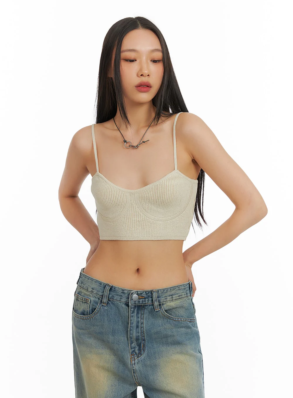 Ribbed Crop Cami Top IA417 - Image 4