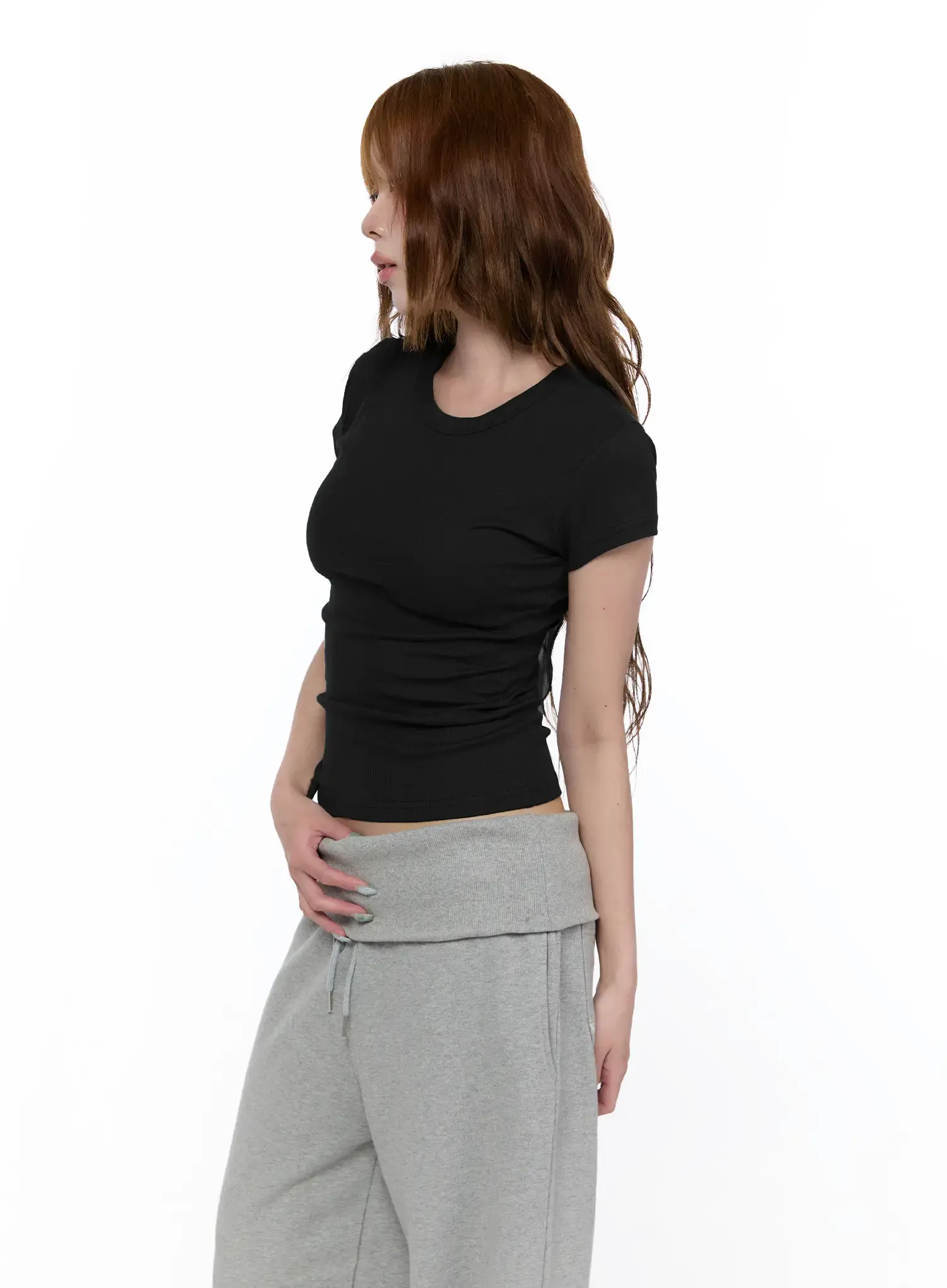 Ribbed Essential Tee CA520 - Image 10