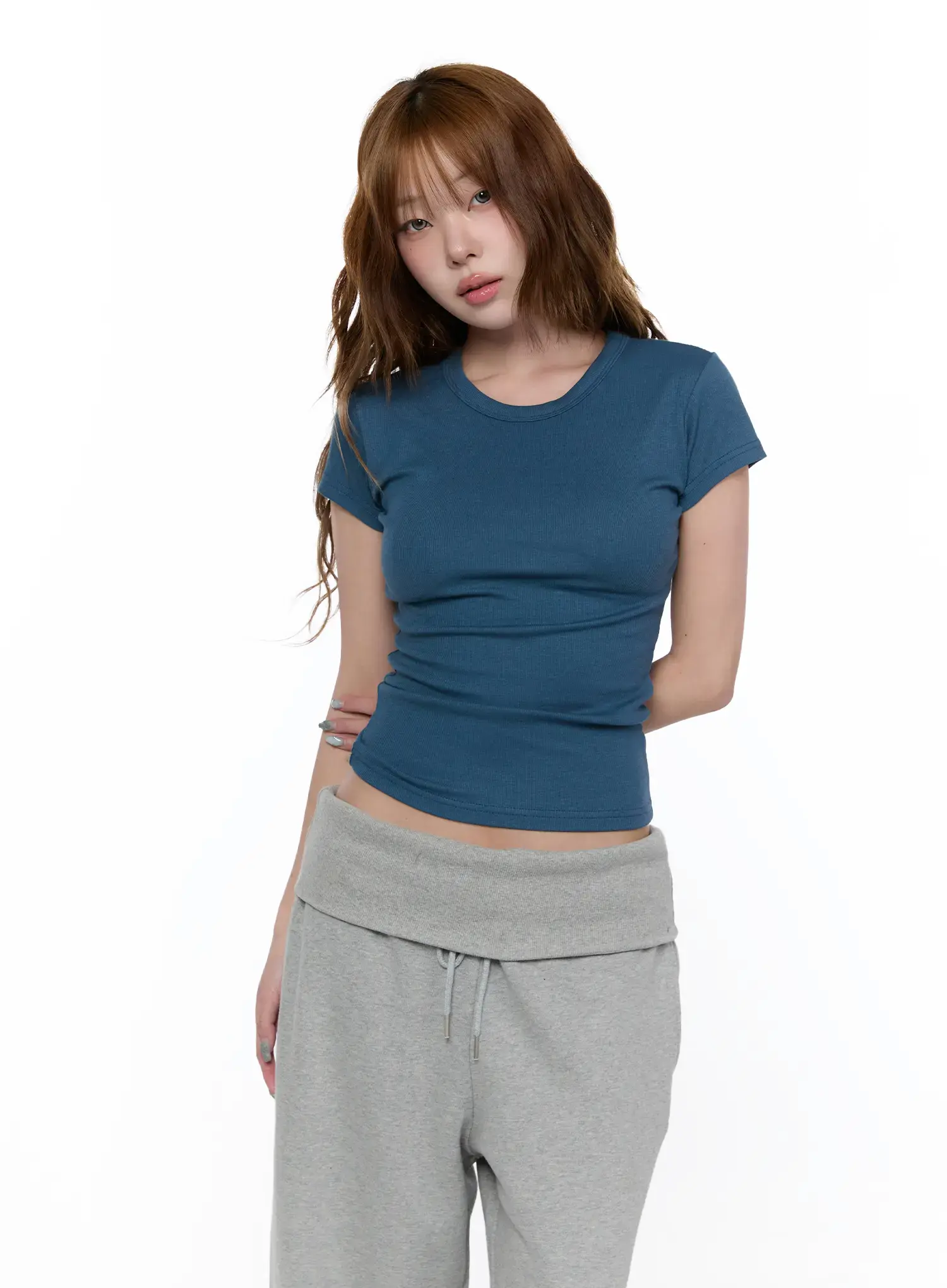 Ribbed Essential Tee CA520 - Image 4