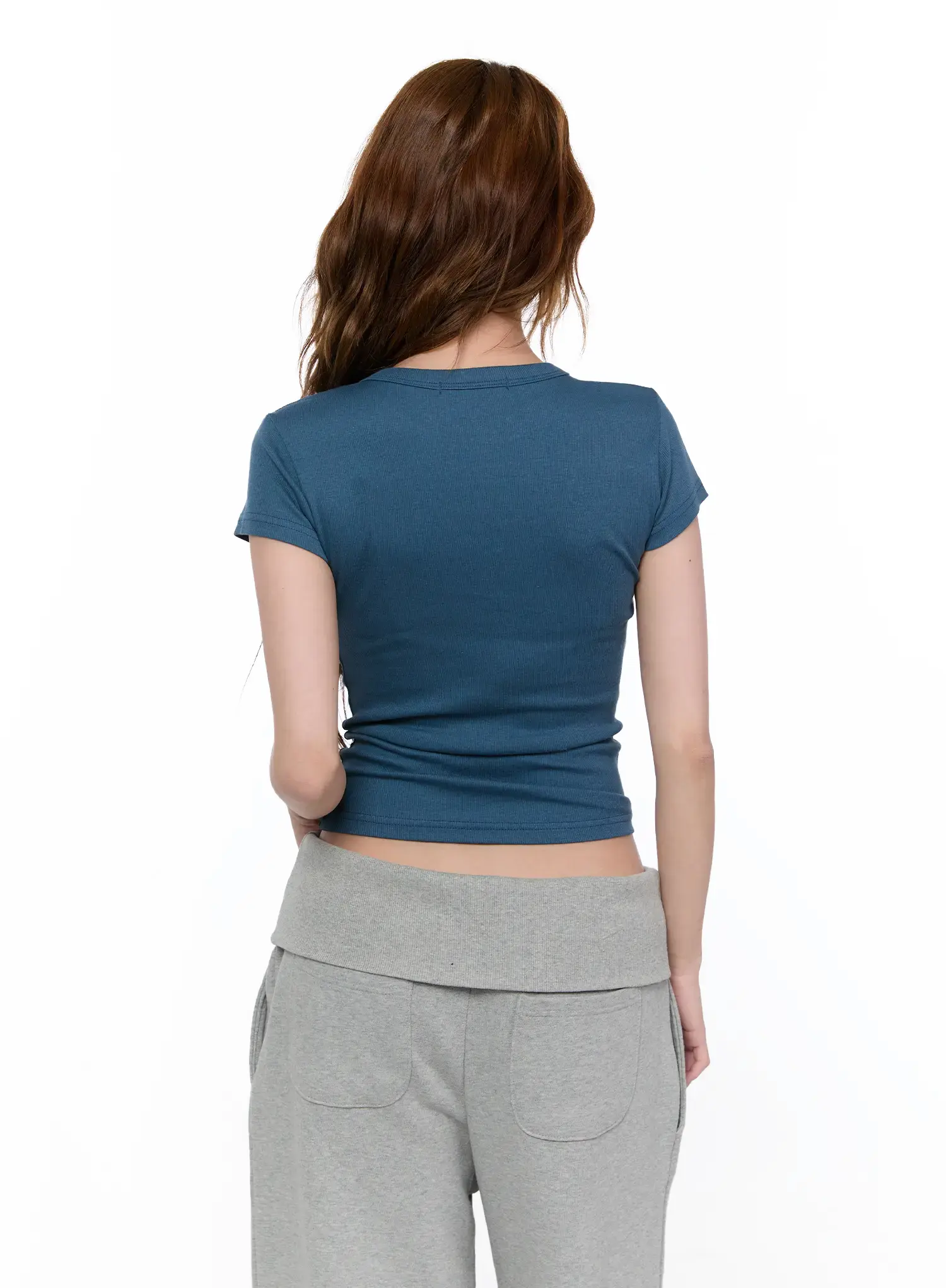 Ribbed Essential Tee CA520 - Image 9
