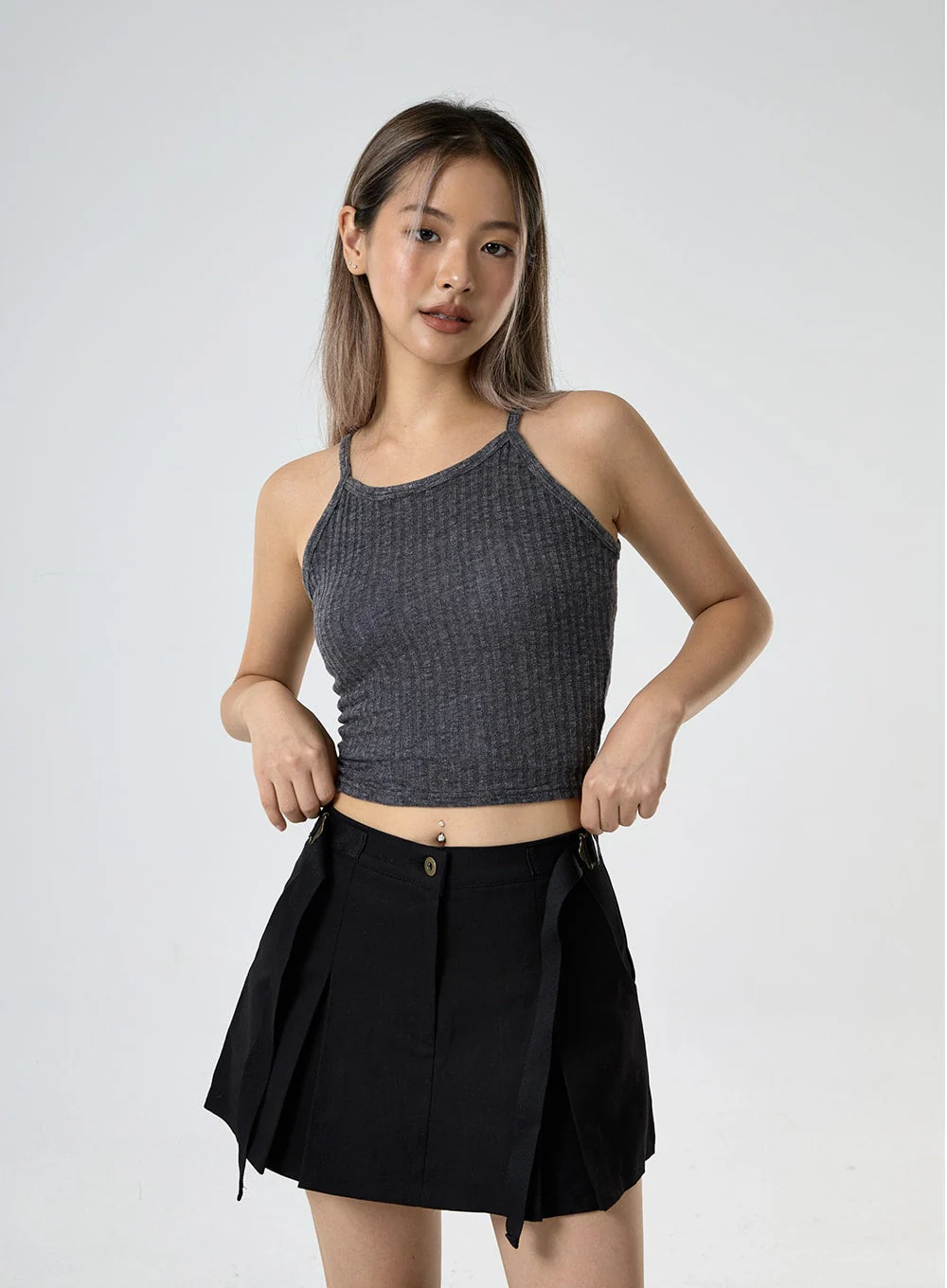 Ribbed Halter Neck Sleeveless Top CG25 - Image 4