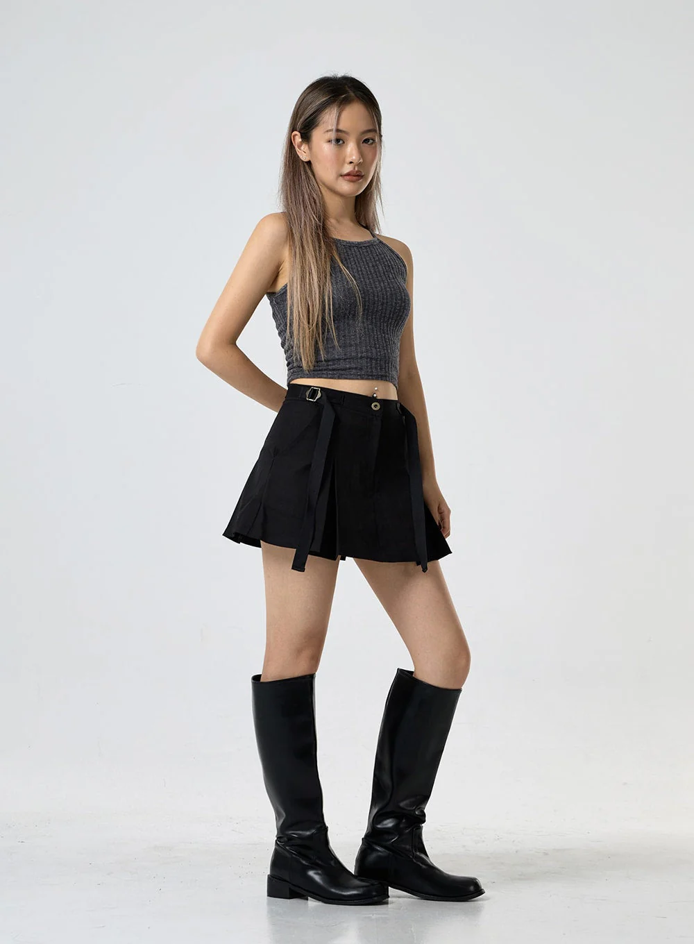 Ribbed Halter Neck Sleeveless Top CG25 - Image 8