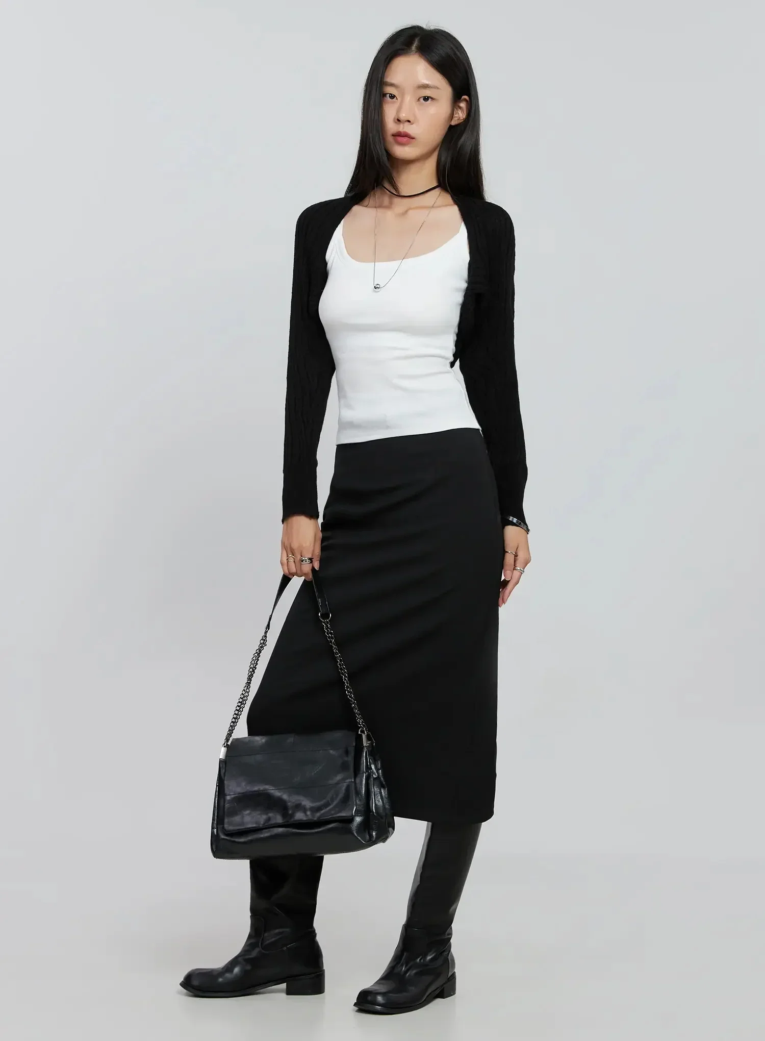 Ribbed Knit Bolero IN507 - Image 5