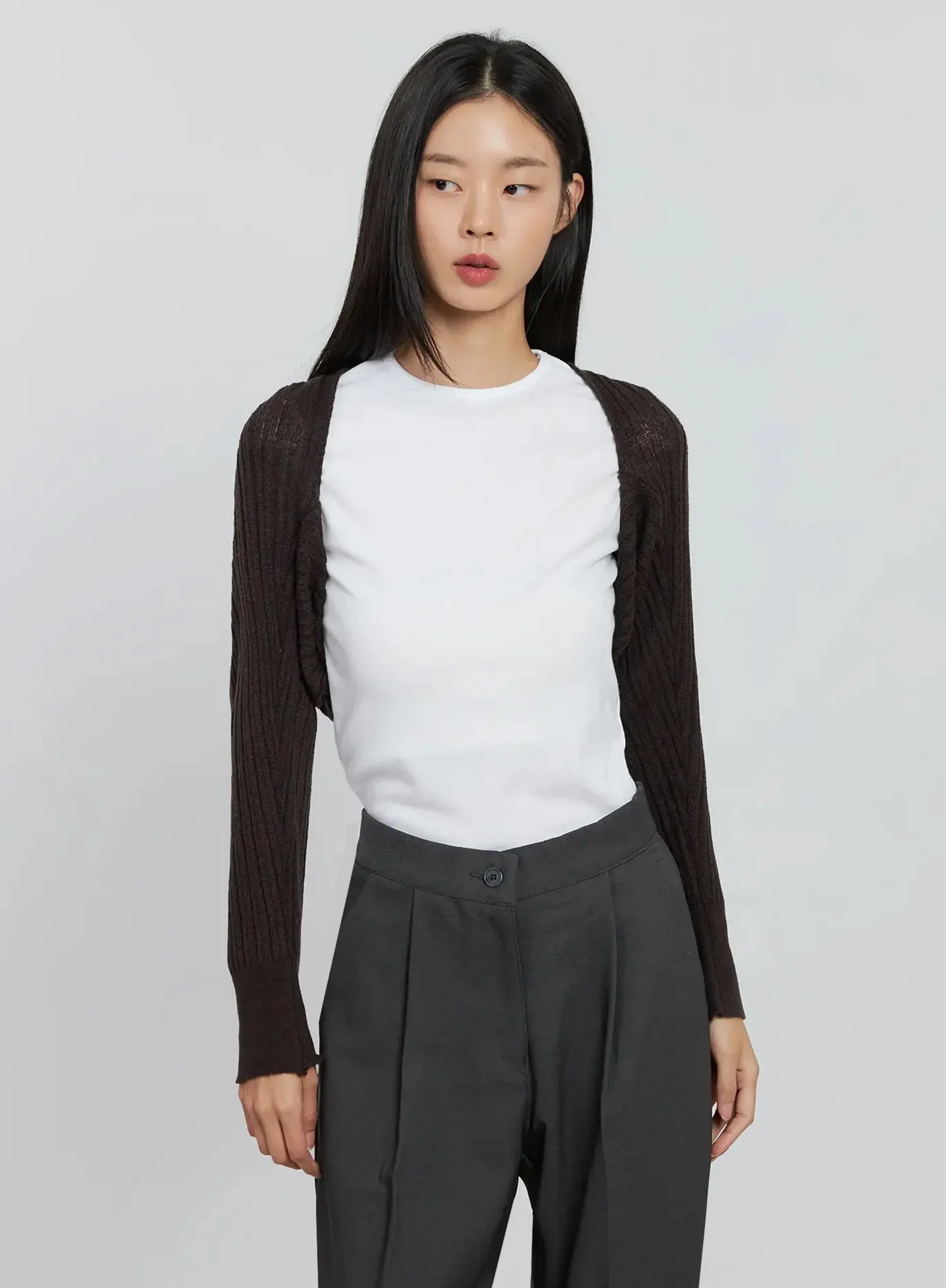 Ribbed Knit Bolero IN507 - Image 6