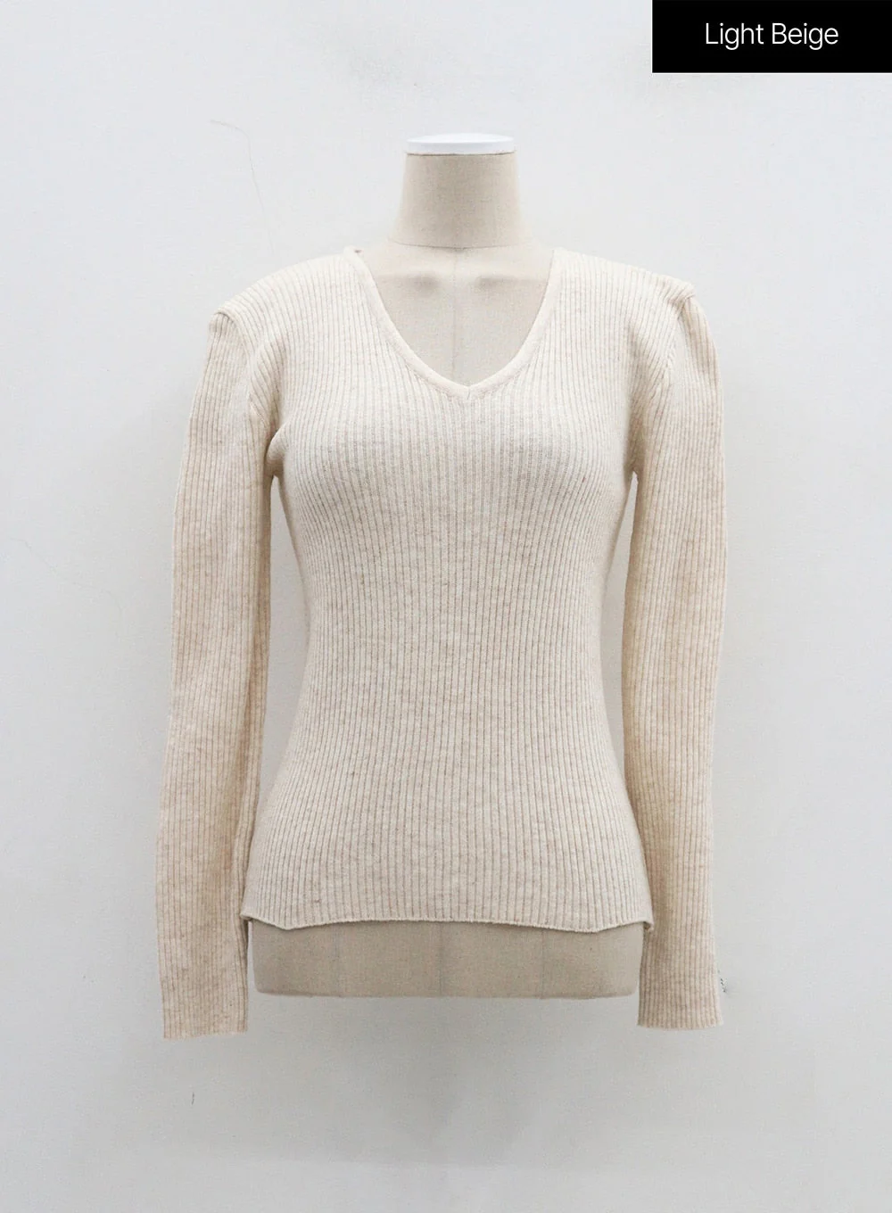 Ribbed Knit V-Neck Top OJ325 - Image 13
