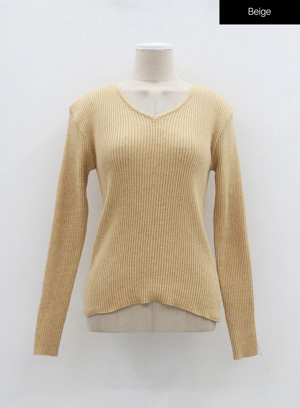 Ribbed Knit V-Neck Top OJ325 - Image 15