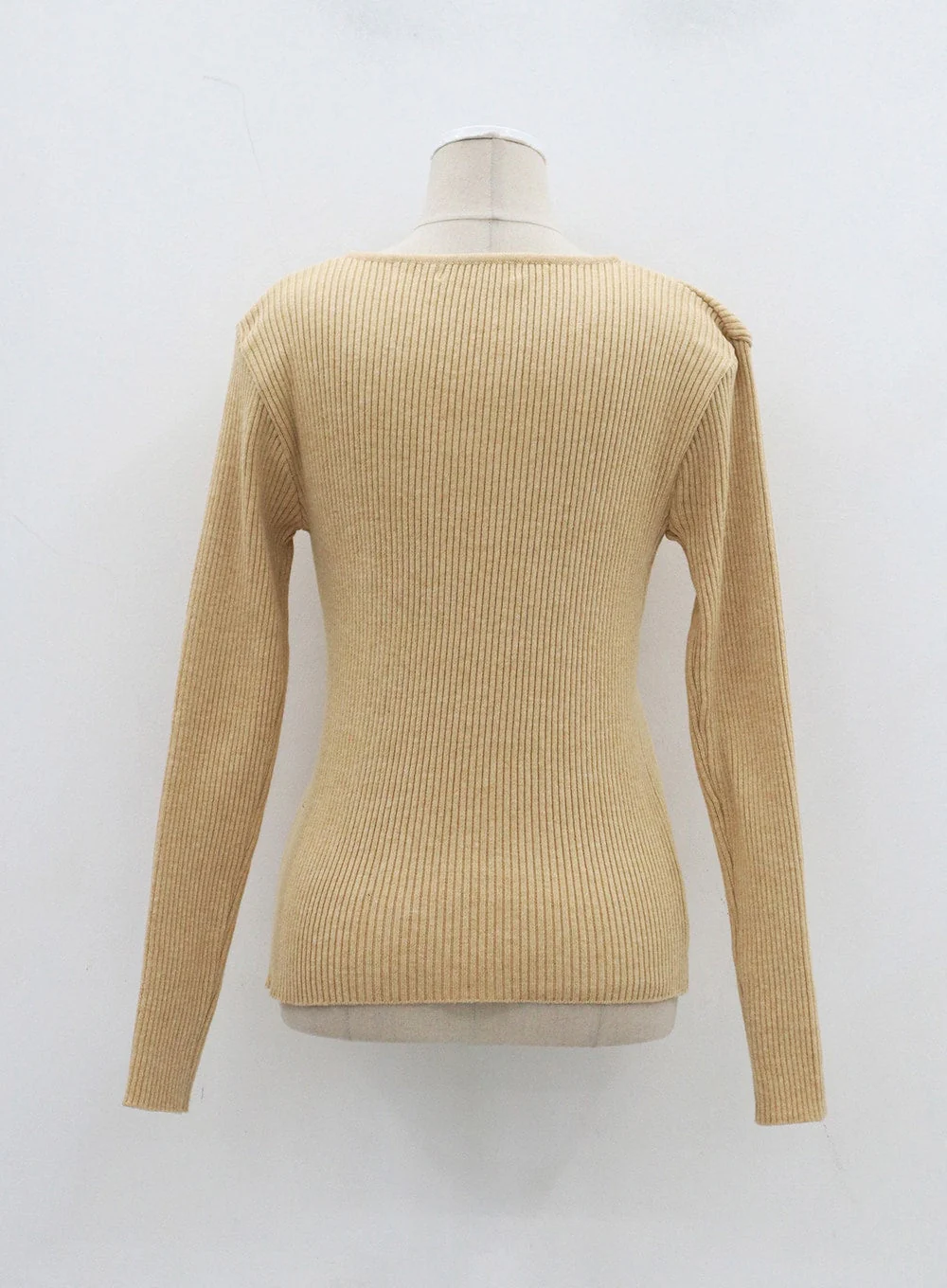Ribbed Knit V-Neck Top OJ325 - Image 16