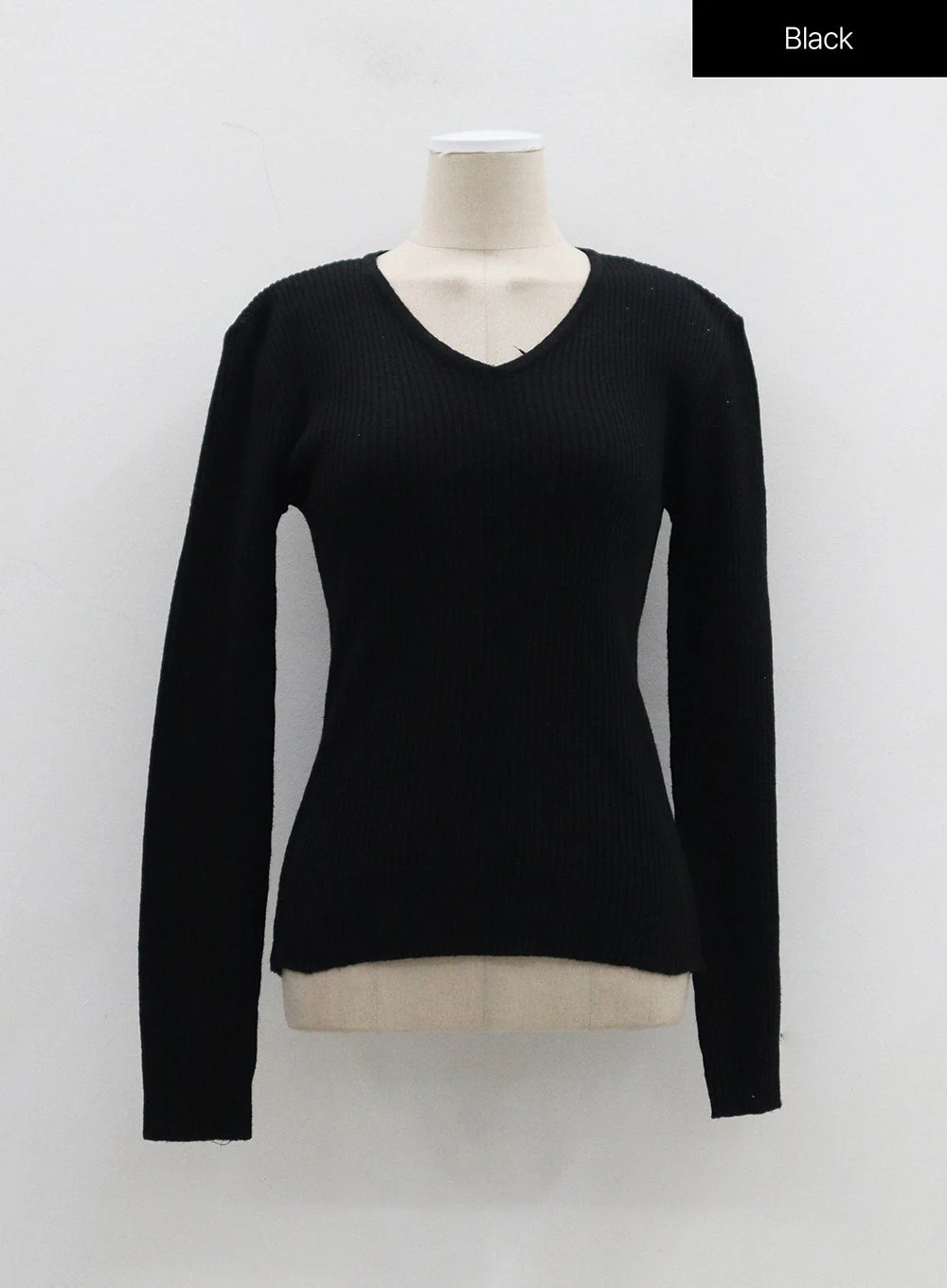 Ribbed Knit V-Neck Top OJ325 - Image 19