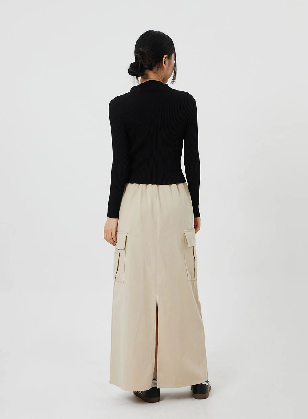 Ribbed Knit Zip-Up CF324 - Image 15