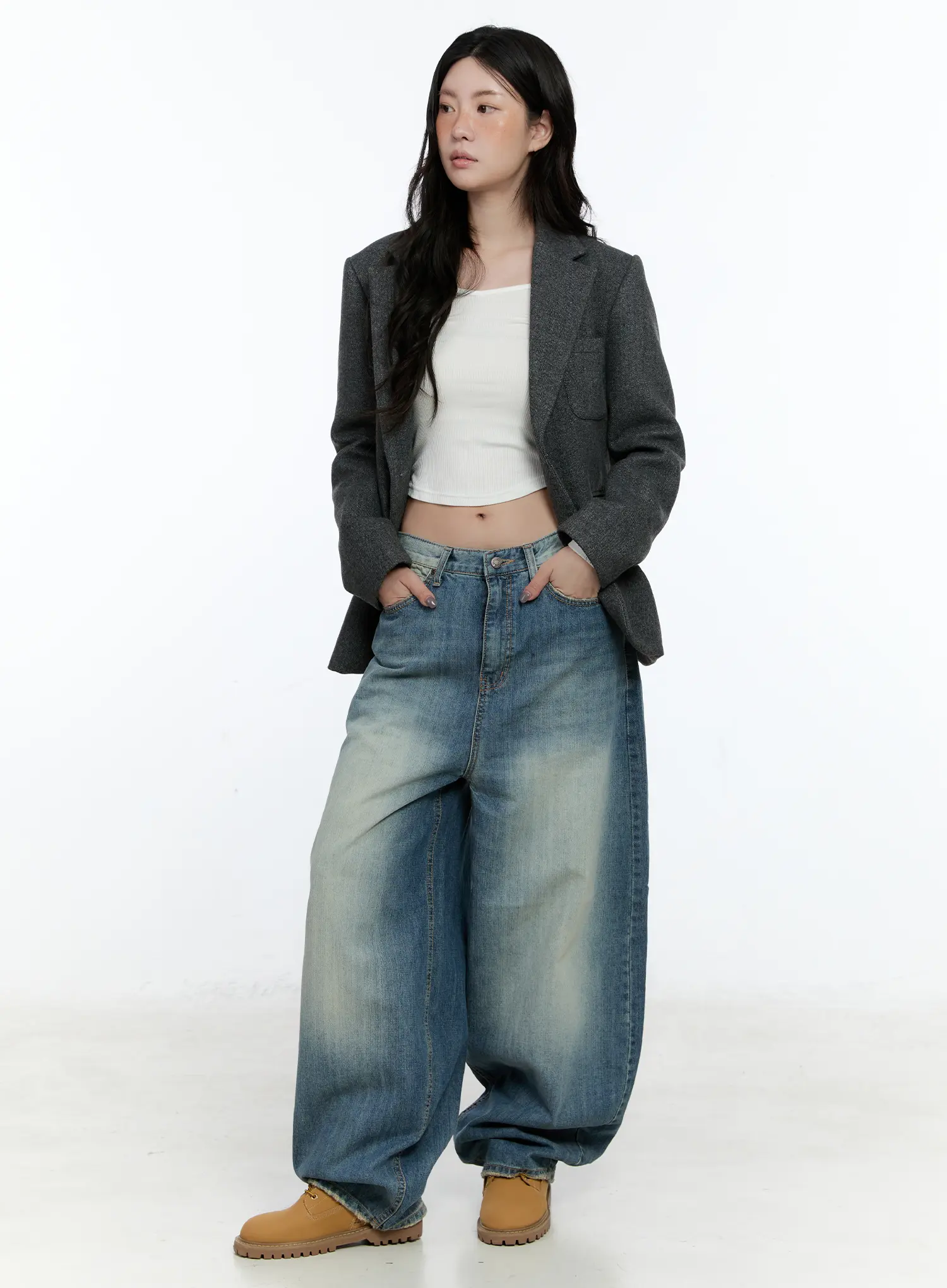 Ribbed Off-Shoulder Long Sleeve CN517 - Image 7