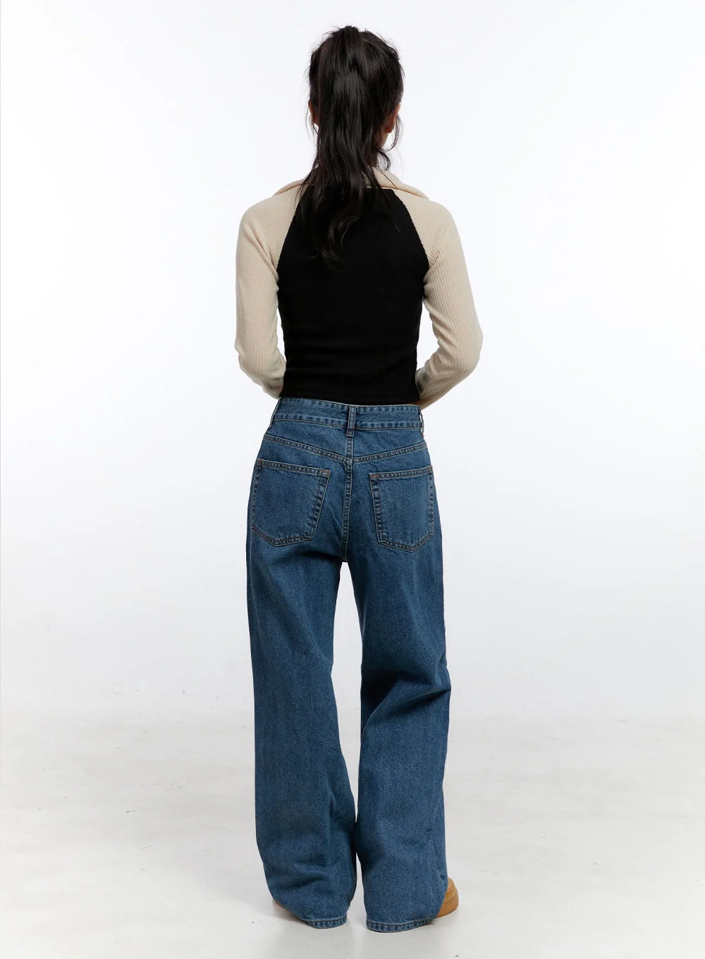 Ribbed Raglan Zip-Up ON418 - Image 4