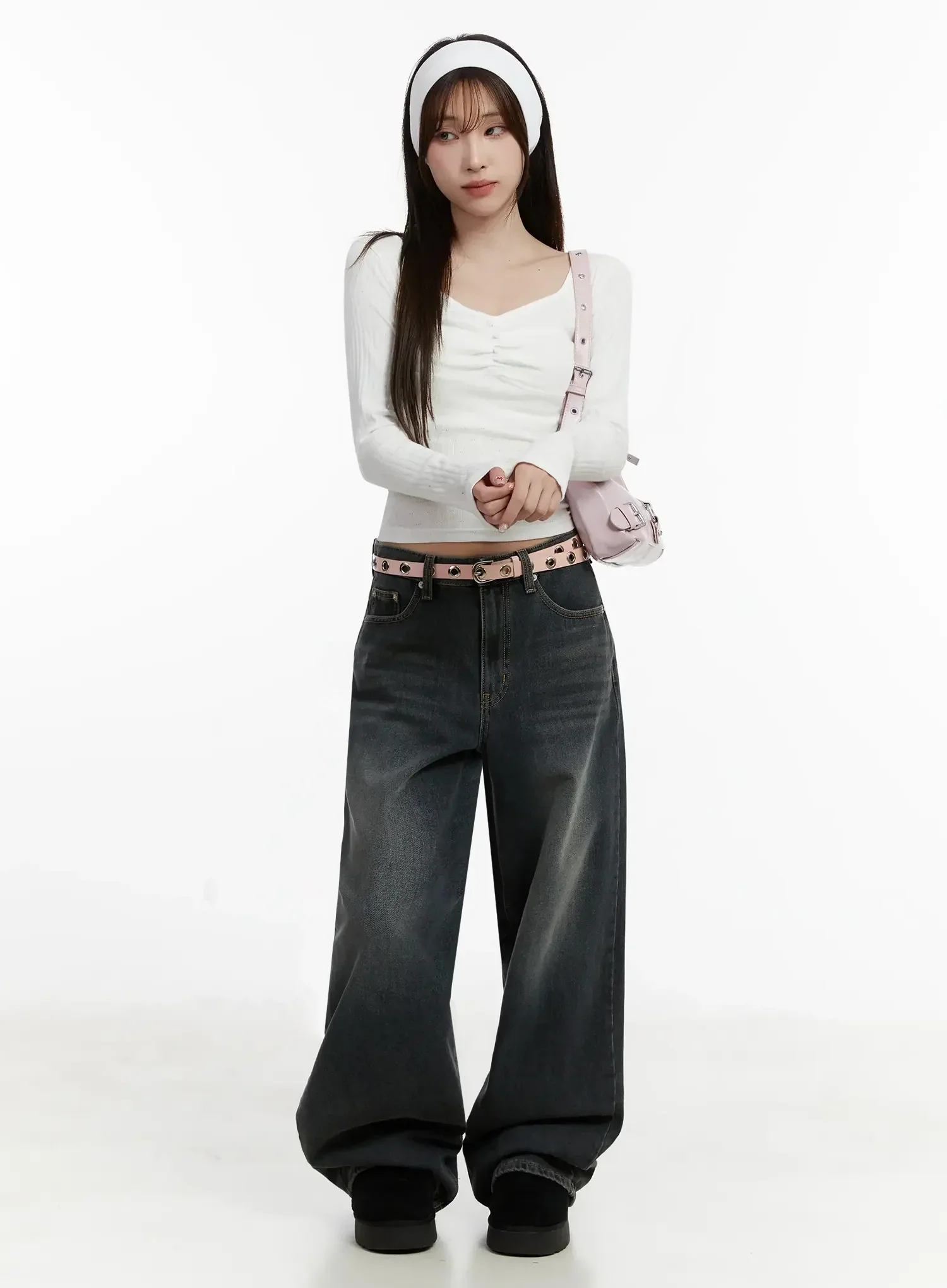 Ribbed Shirring Top IJ521 - Image 5