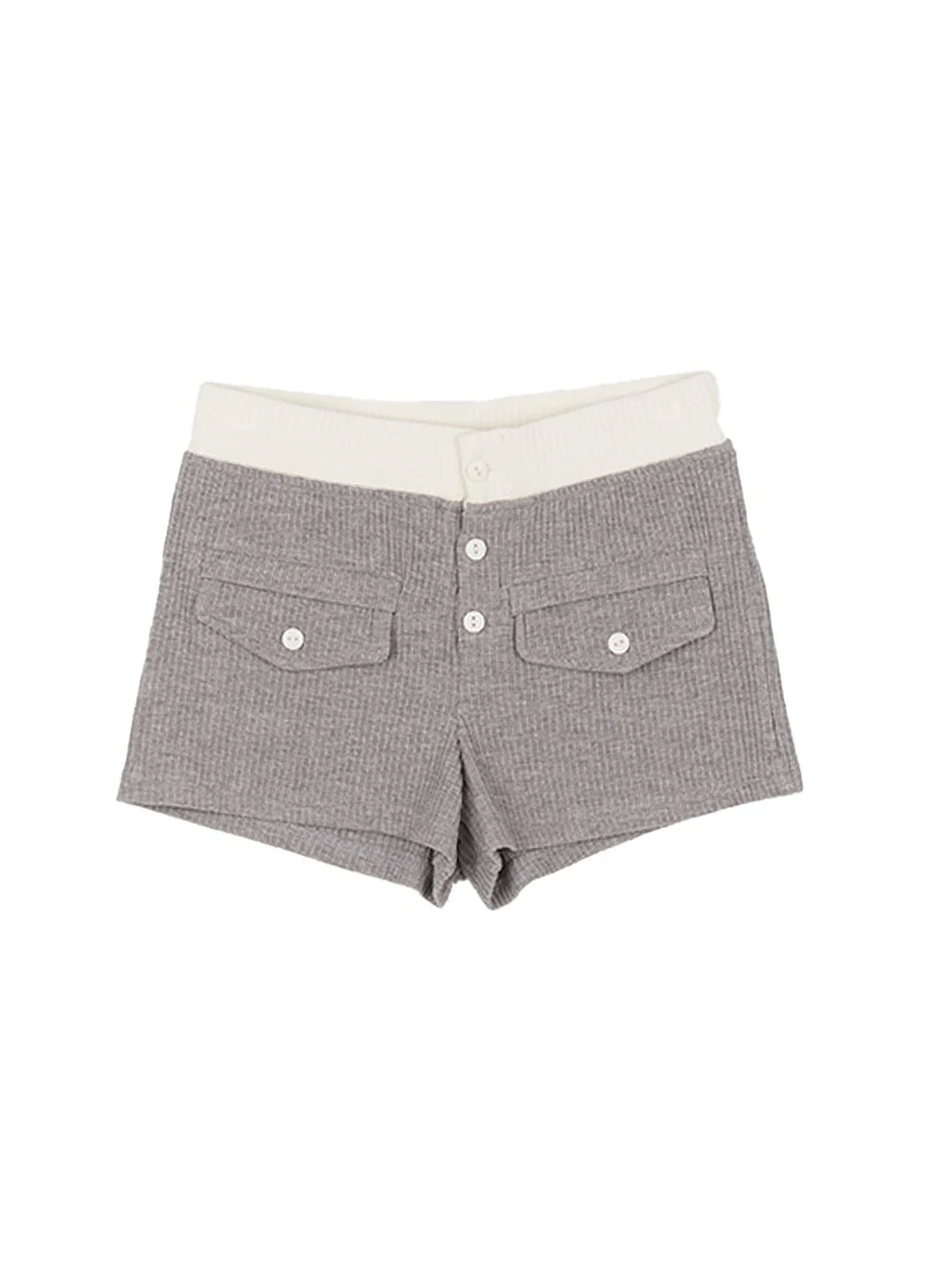 Ribbed Two-Tone Slim-Fit Shorts CY514 - Image 10