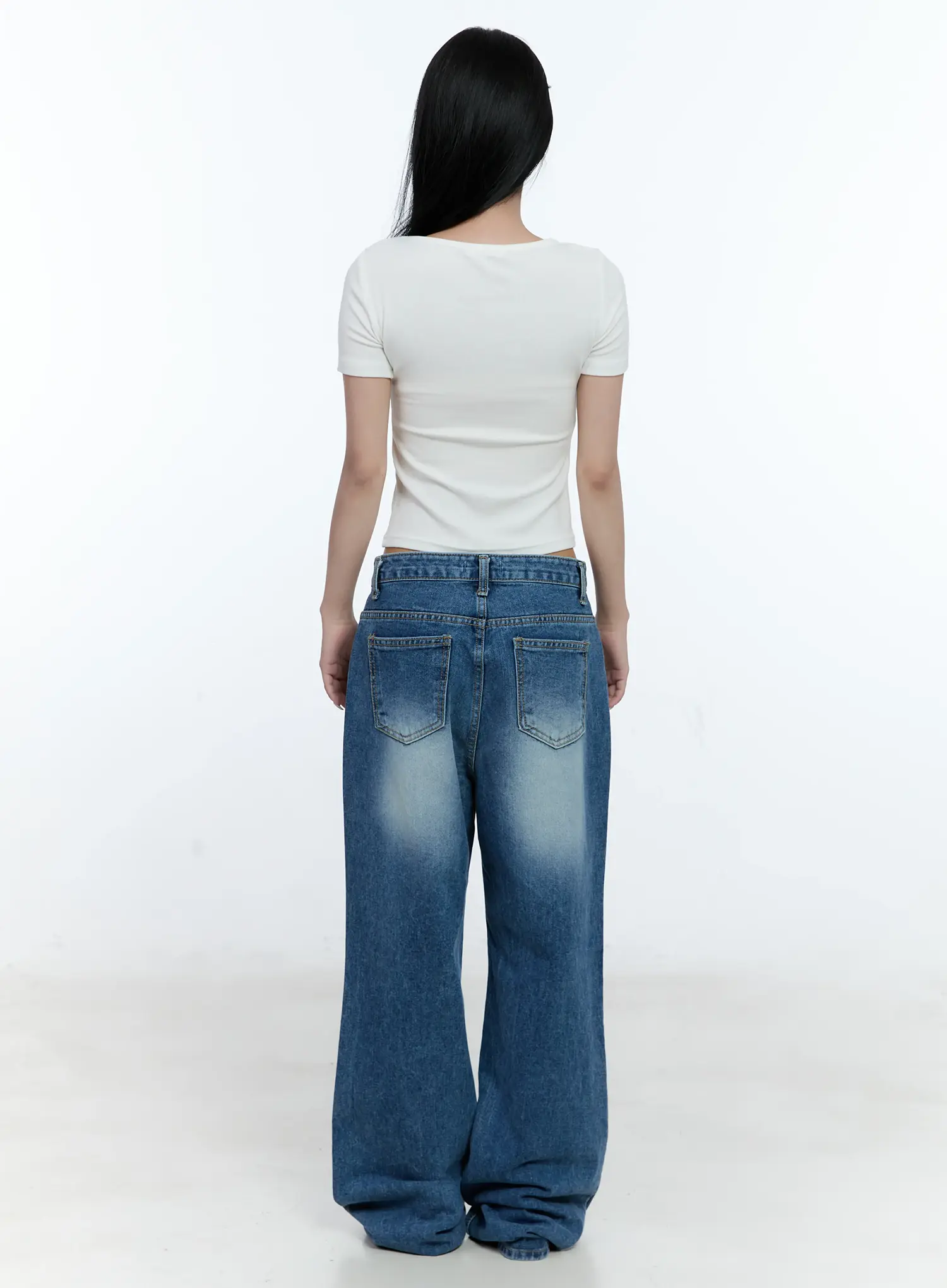 Ribbed U-Neck Crop Tee CL530 - Image 6