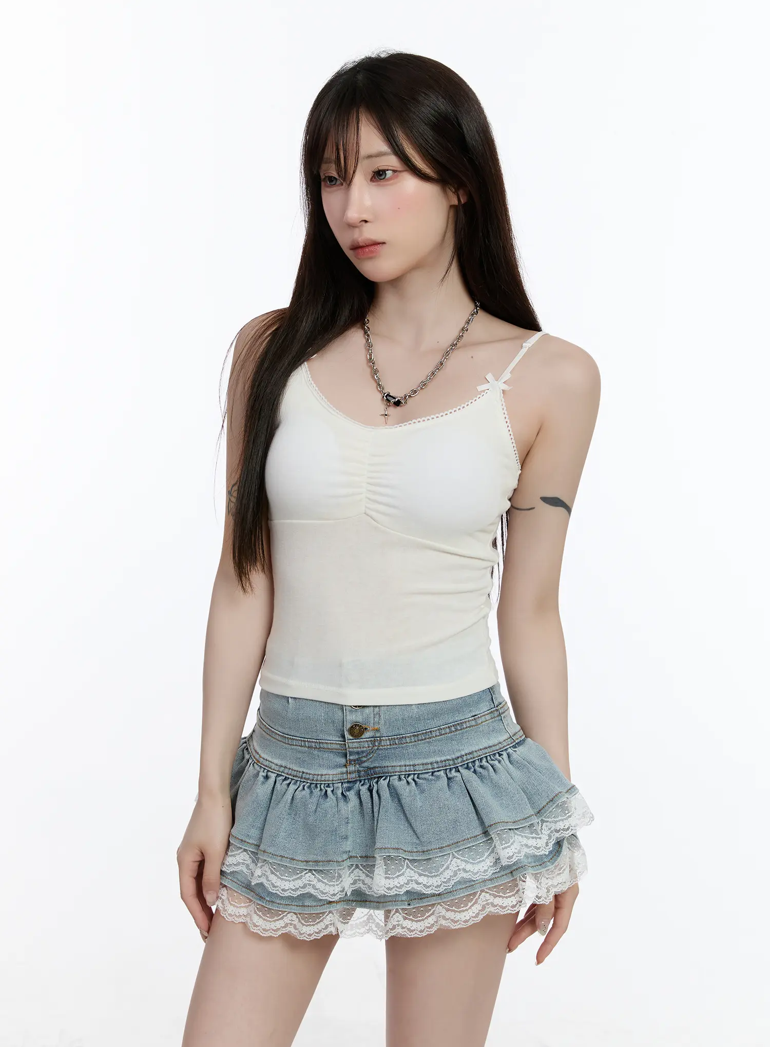 Ribbon Crop Tank Top CA503 - Image 10