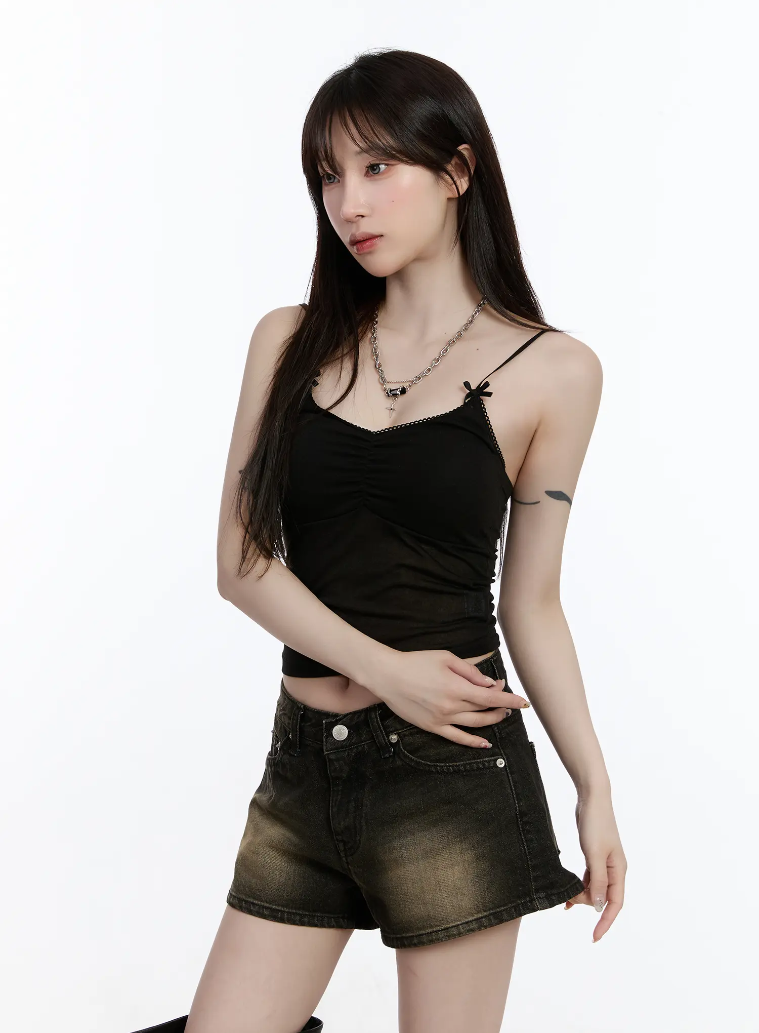 Ribbon Crop Tank Top CA503 - Image 12
