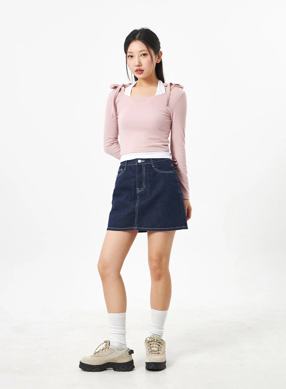 Ribbon Cropped Top CA306 - Image 13