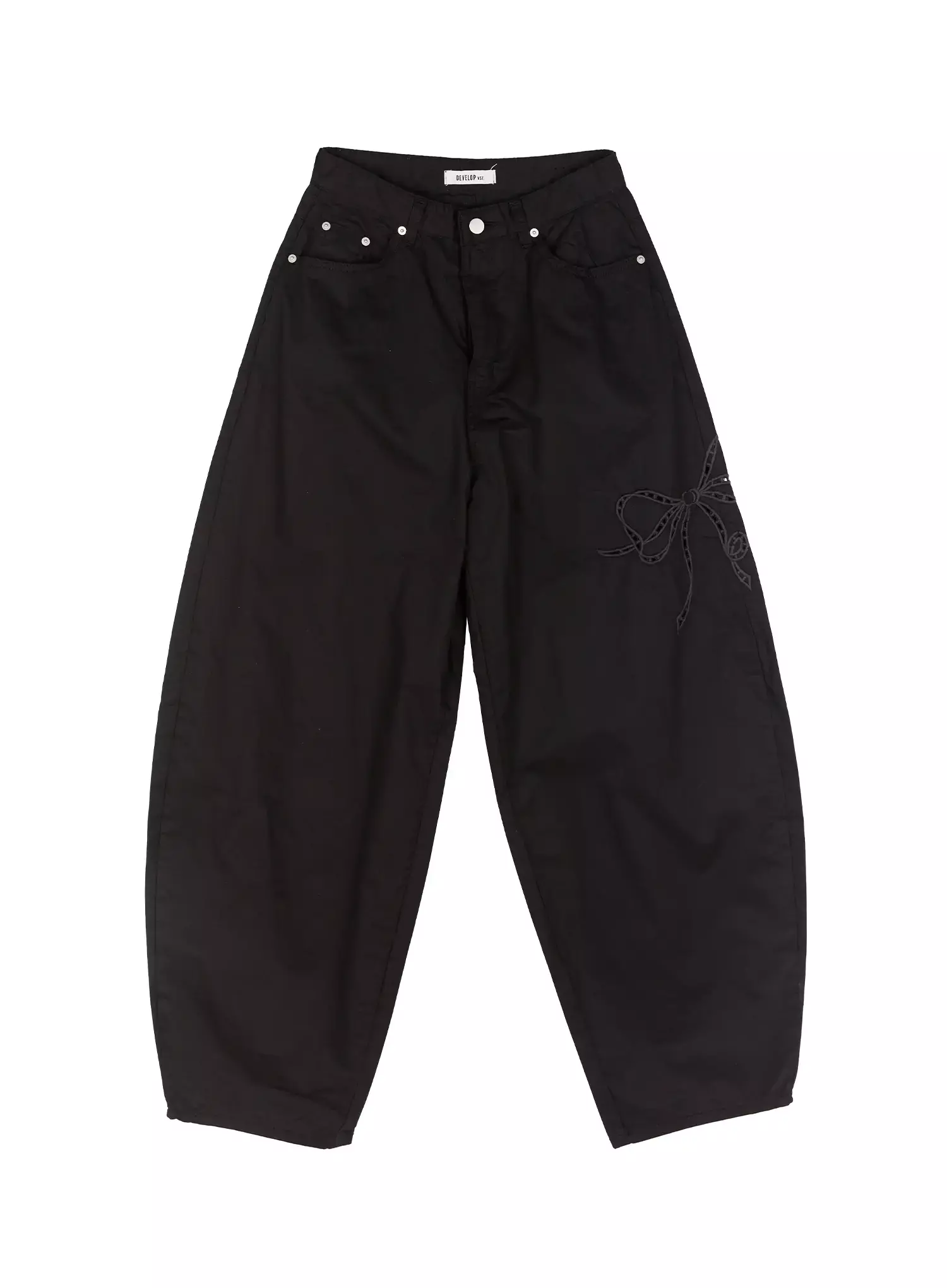 Ribbon Detail Baggy Pants IU523 - Image 15