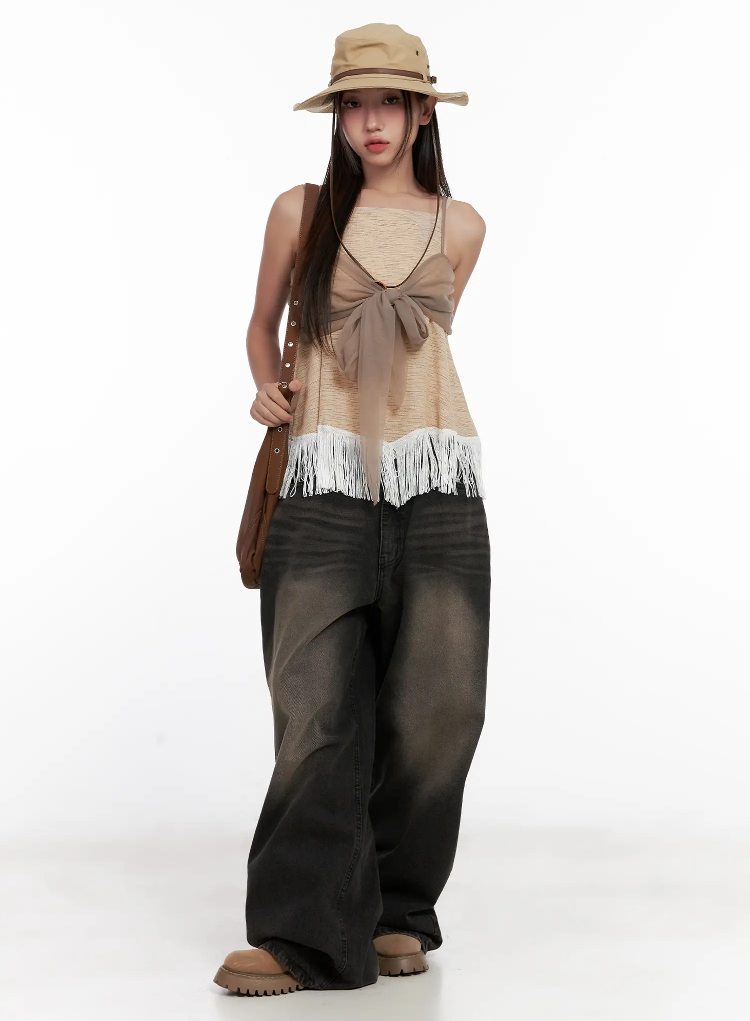 Ribbon Frill Top CL521