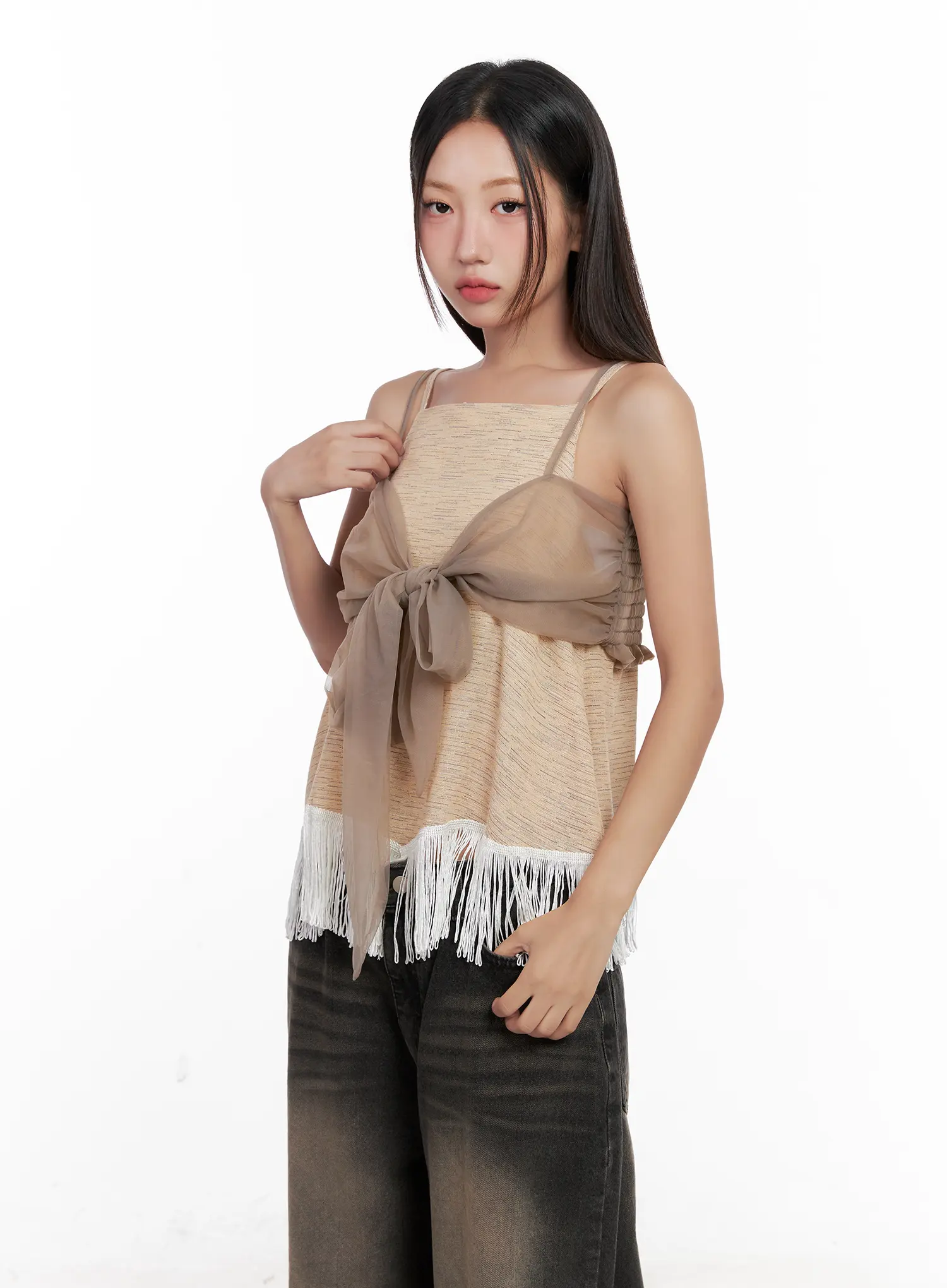 Ribbon Frill Top CL521 - Image 11