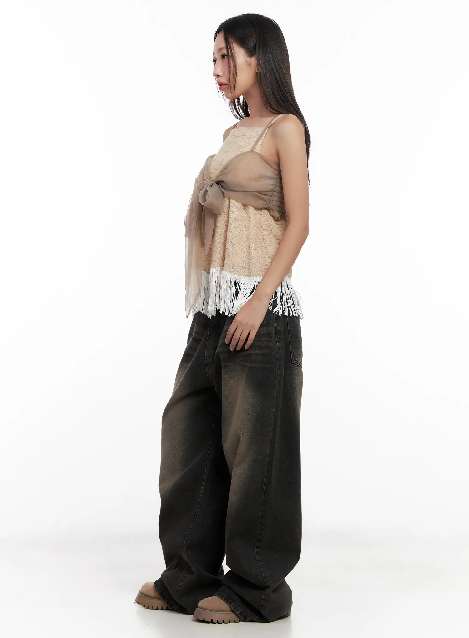 Ribbon Frill Top CL521 - Image 4