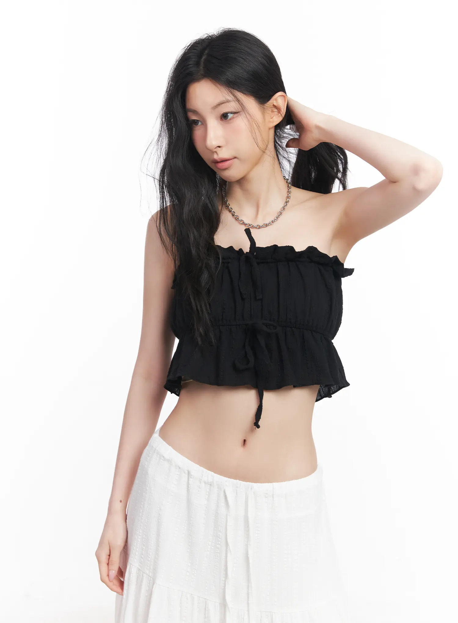 Ribbon Frill Tube Top CU510 - Image 10