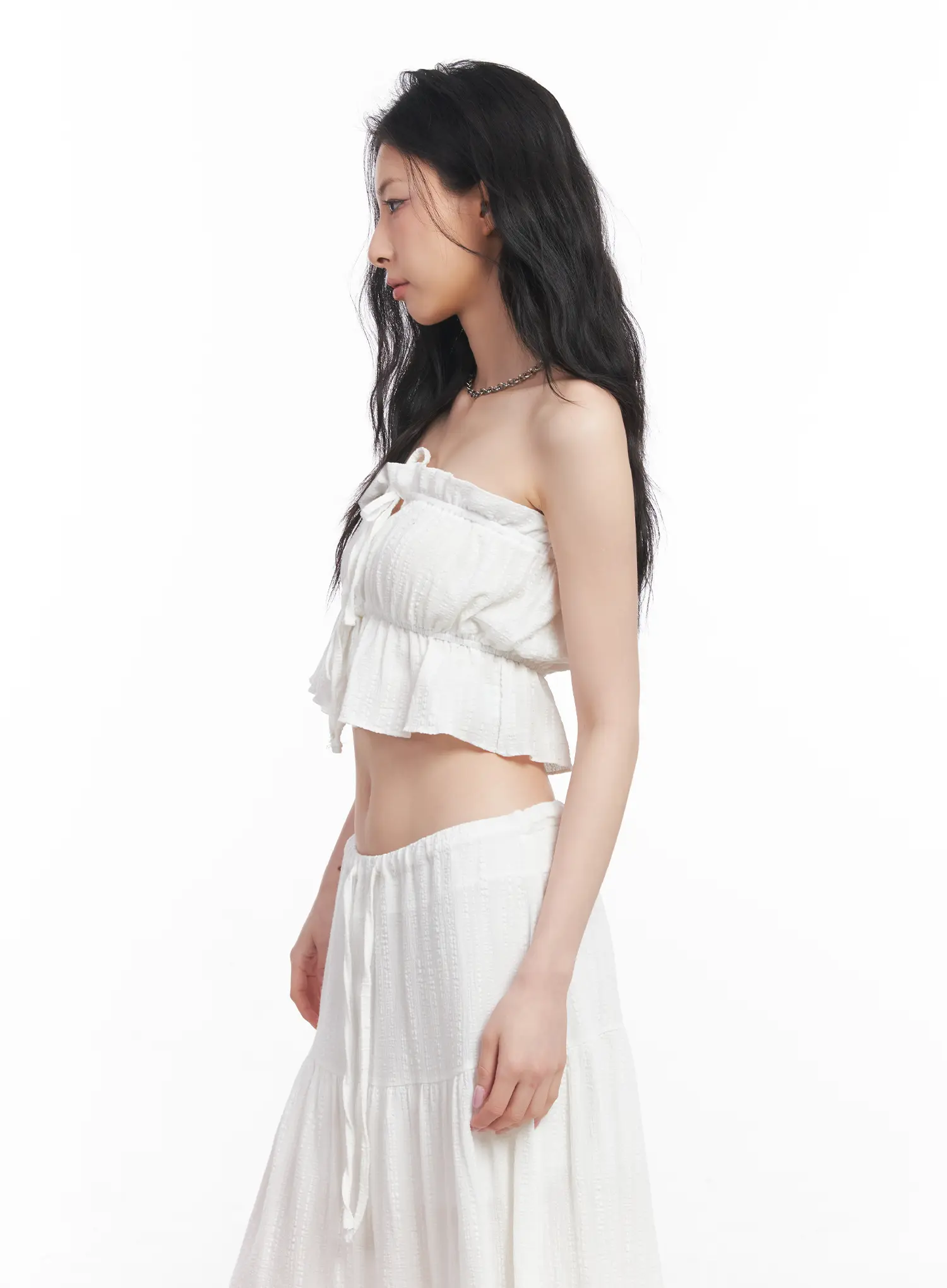 Ribbon Frill Tube Top CU510 - Image 5