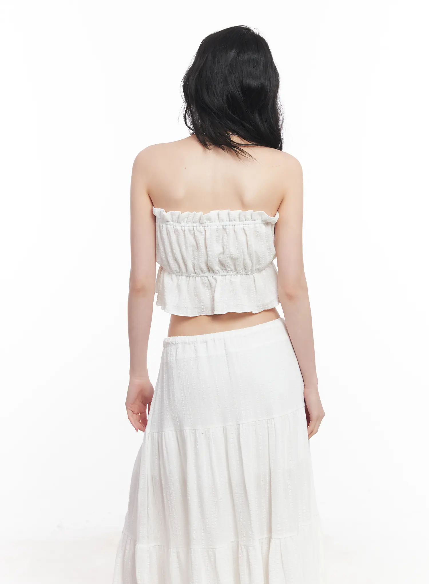 Ribbon Frill Tube Top CU510 - Image 7
