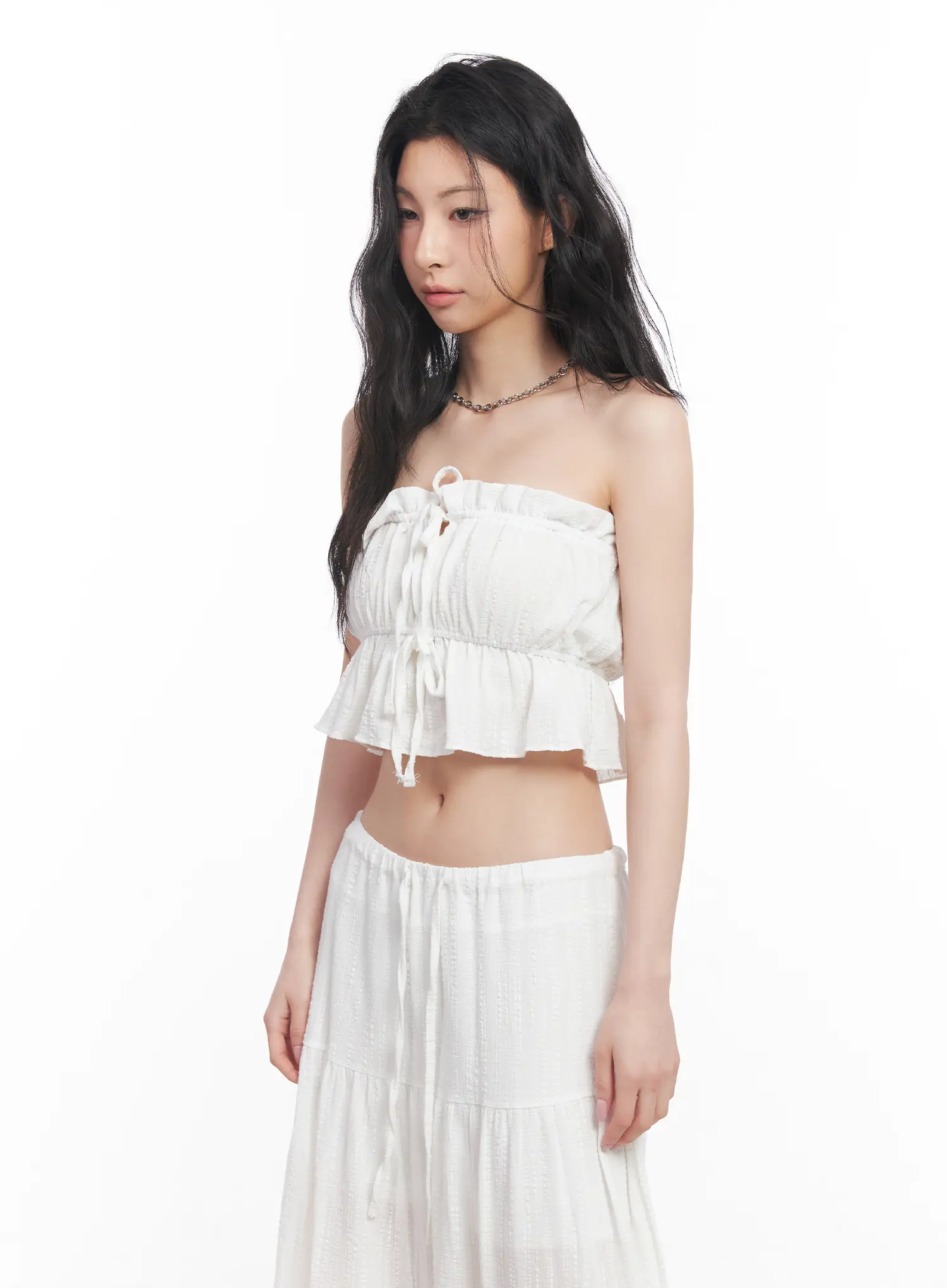 Ribbon Frill Tube Top CU510 - Image 9