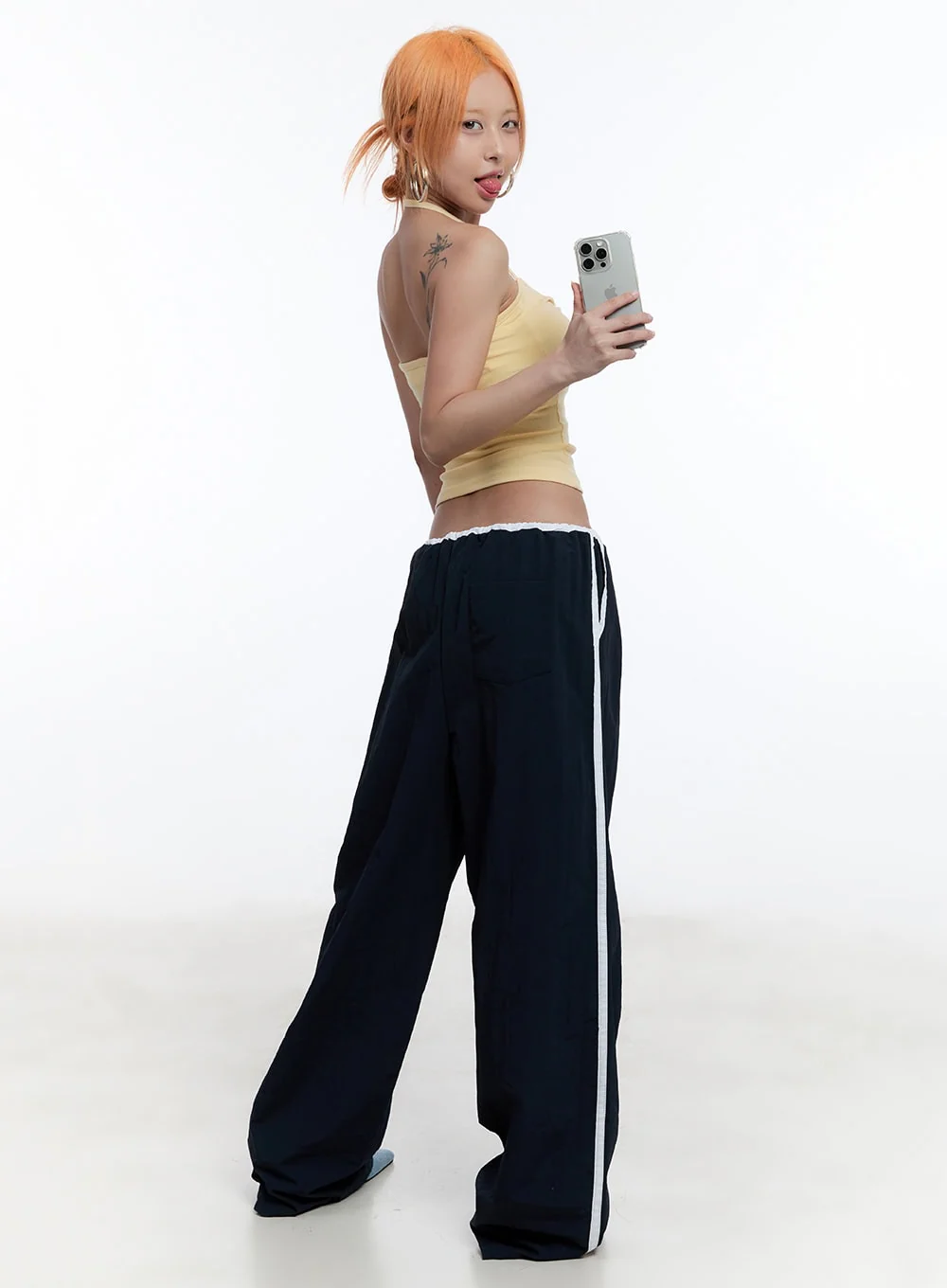Ribbon Halter Crop Top CU502 - Image 2