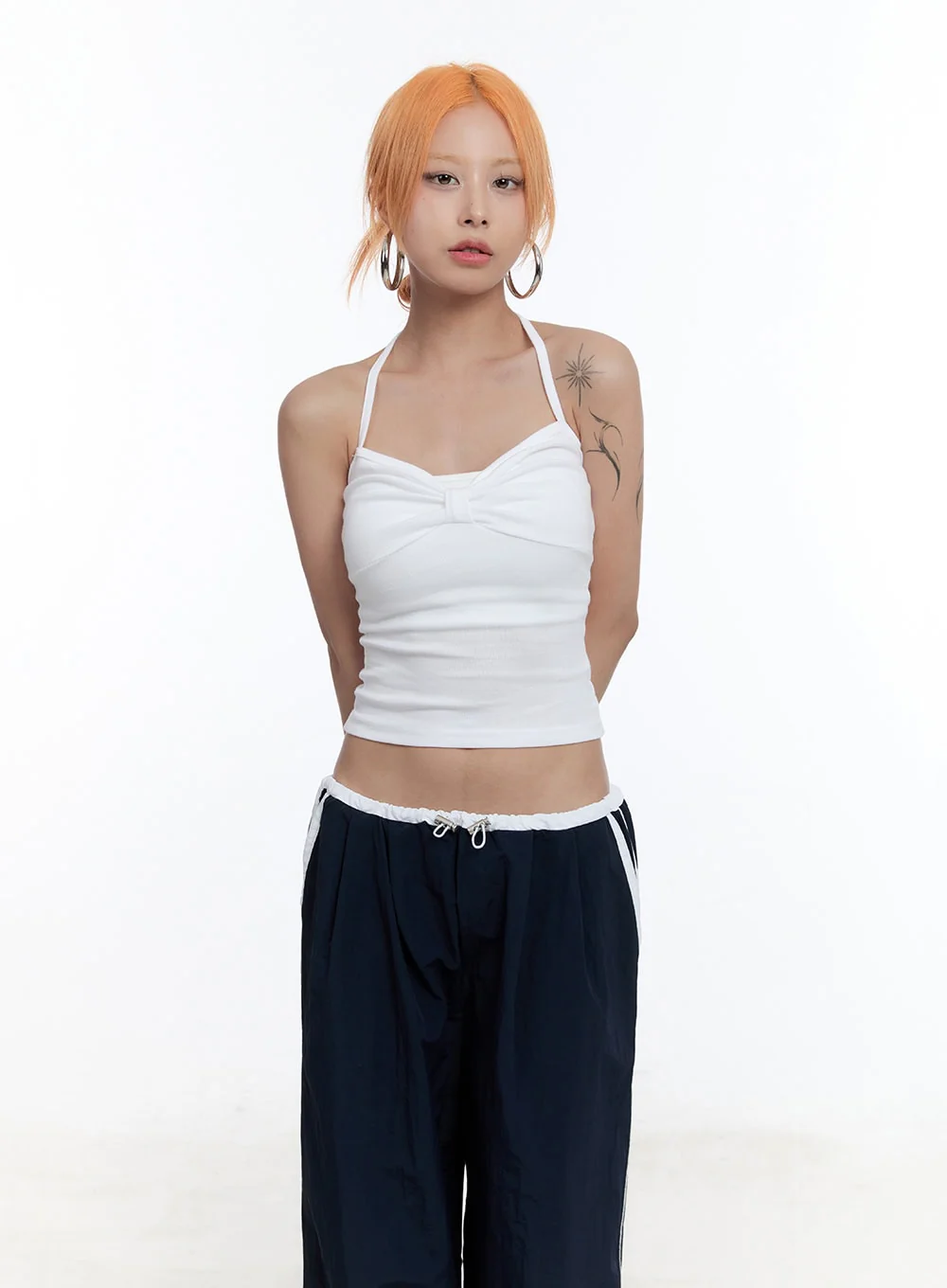 Ribbon Halter Crop Top CU502 - Image 9