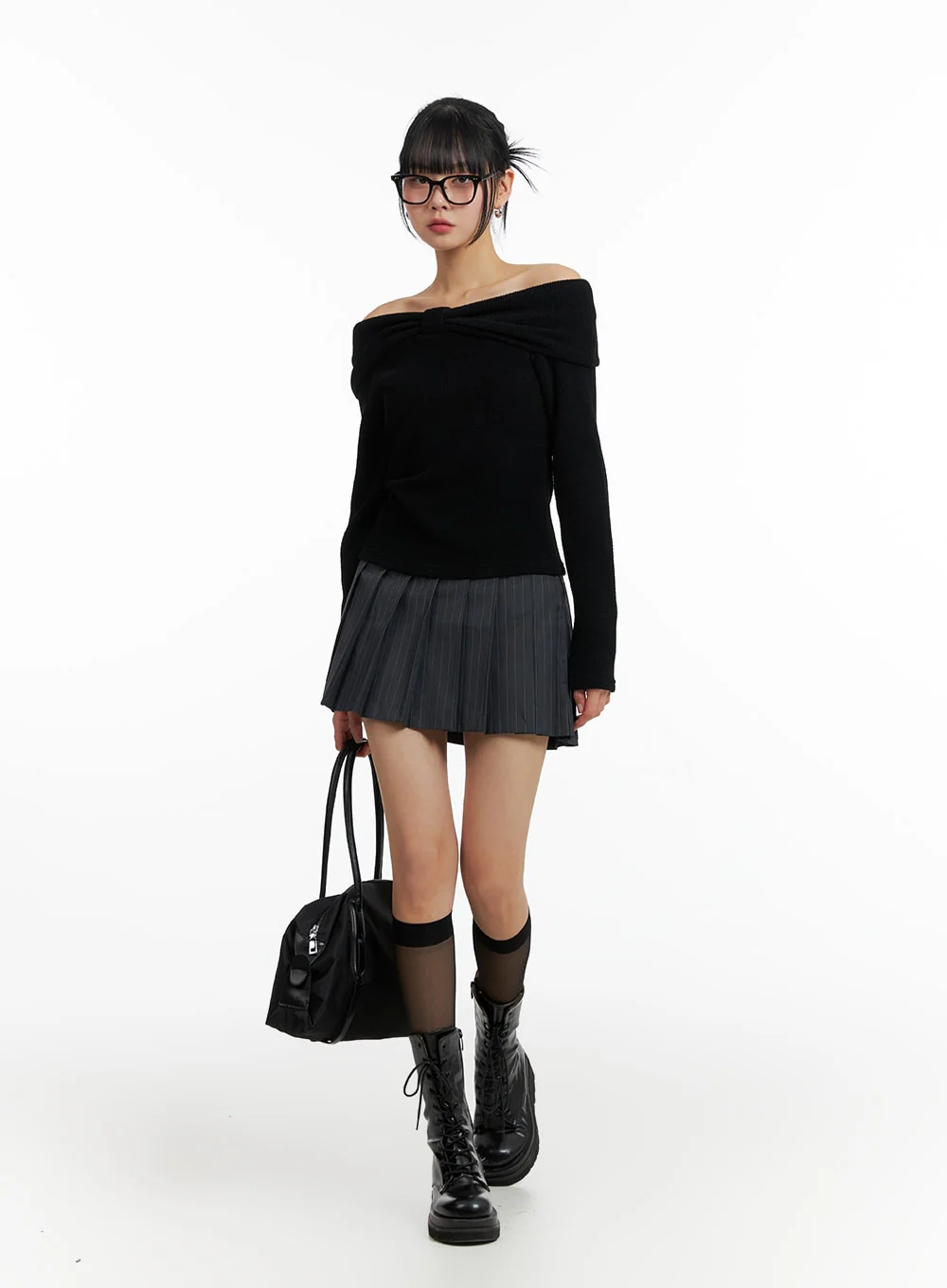 Ribbon Off-Shoulder Top IF402 - Image 5
