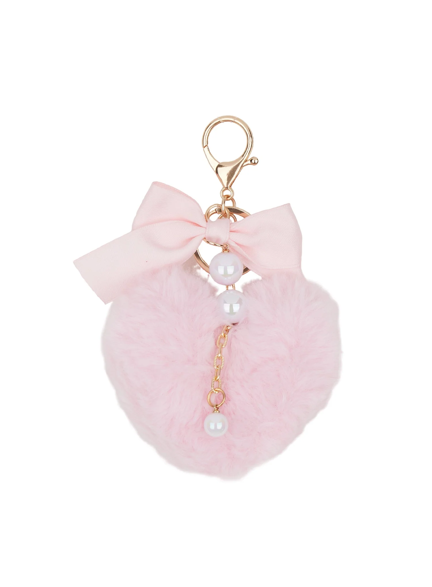 Ribbon Pearl Heart Keychain CM519 - Image 11