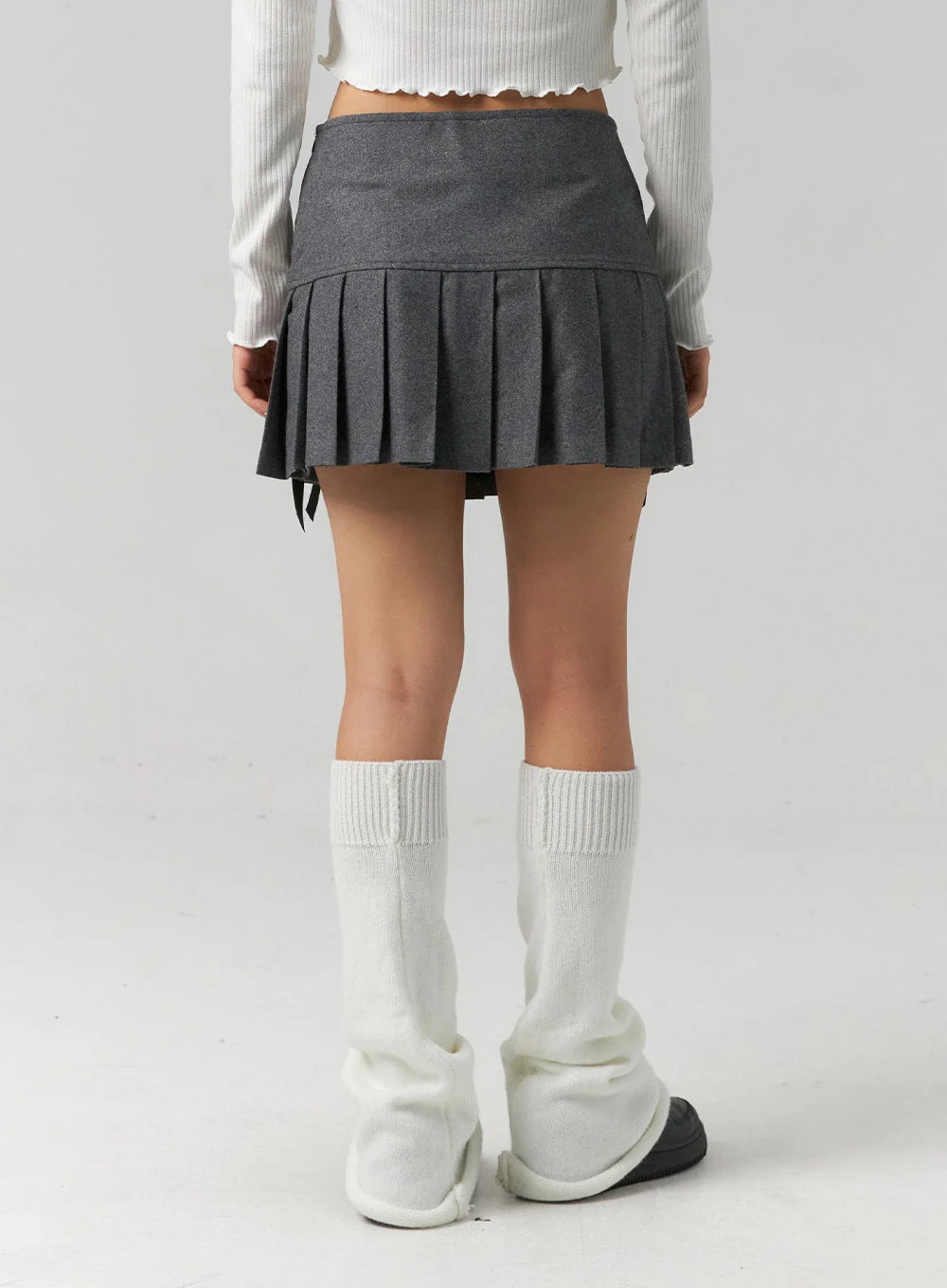 Ribbon Pleated Mini Skirt CS320 - Image 6