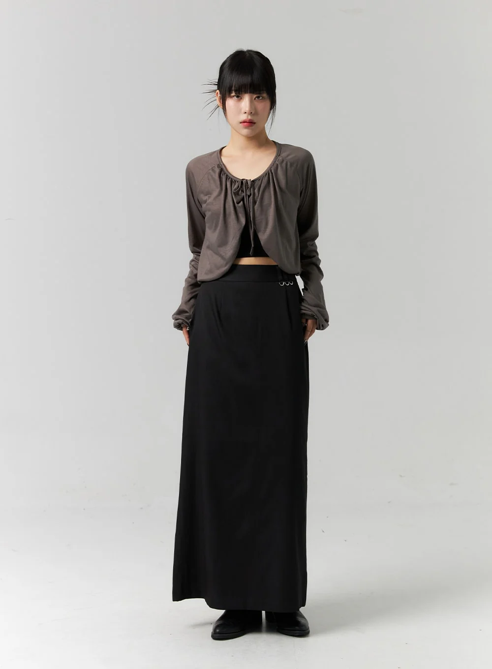 Ribbon Tie Bolero Cardigan CS318 - Image 2