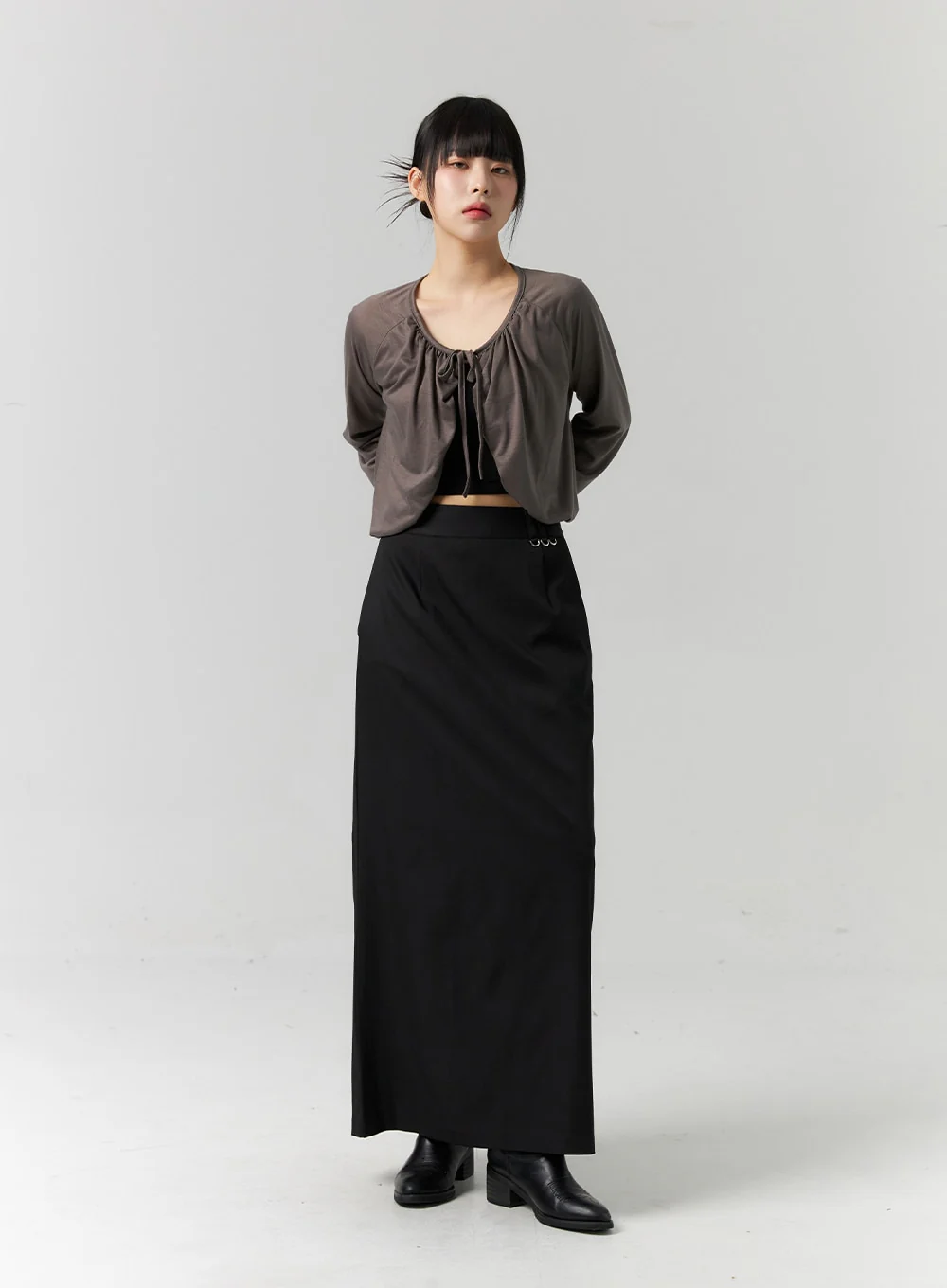 Ribbon Tie Bolero Cardigan CS318 - Image 6