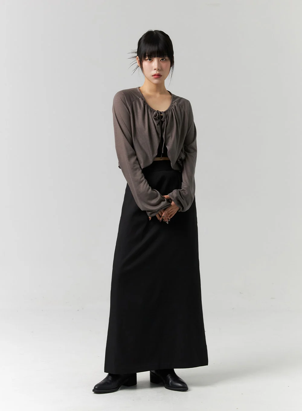 Ribbon Tie Bolero Cardigan CS318 - Image 7