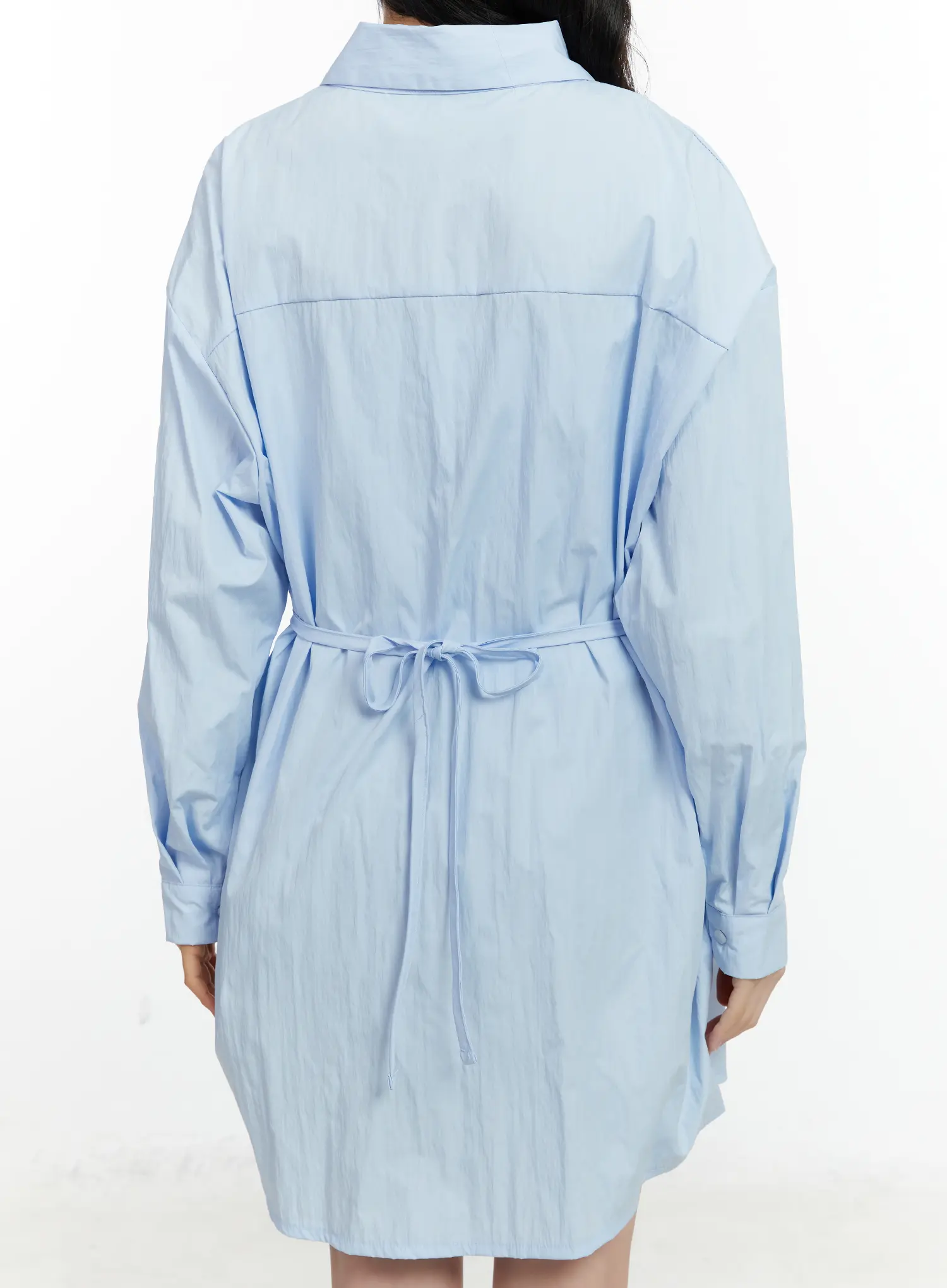 Ribbon Waist Shirt Dress F502 - Image 6