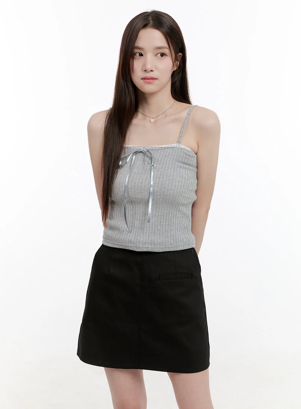 Ribboned Cami Top and Cardigan Set OG428 - Image 4