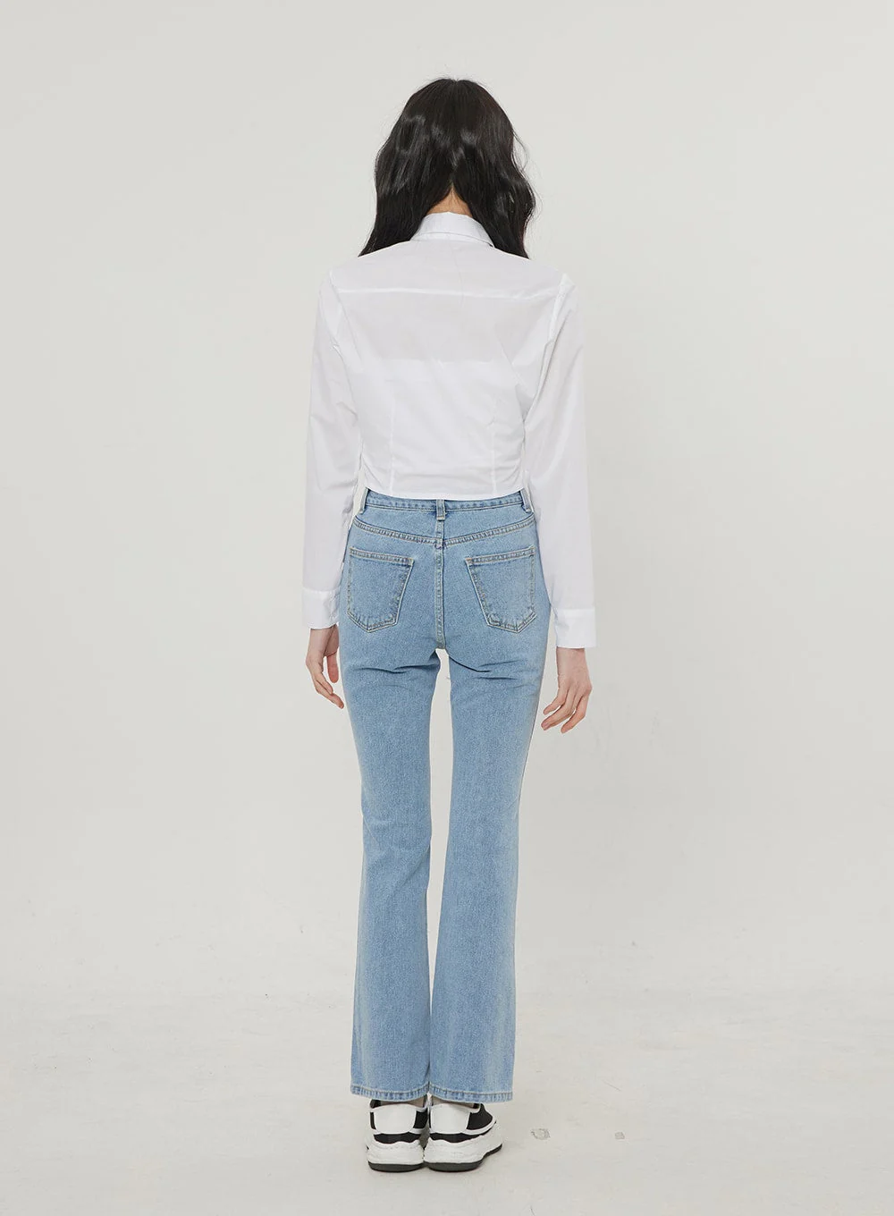Ripped Bootcut Jeans BF306 - Image 7