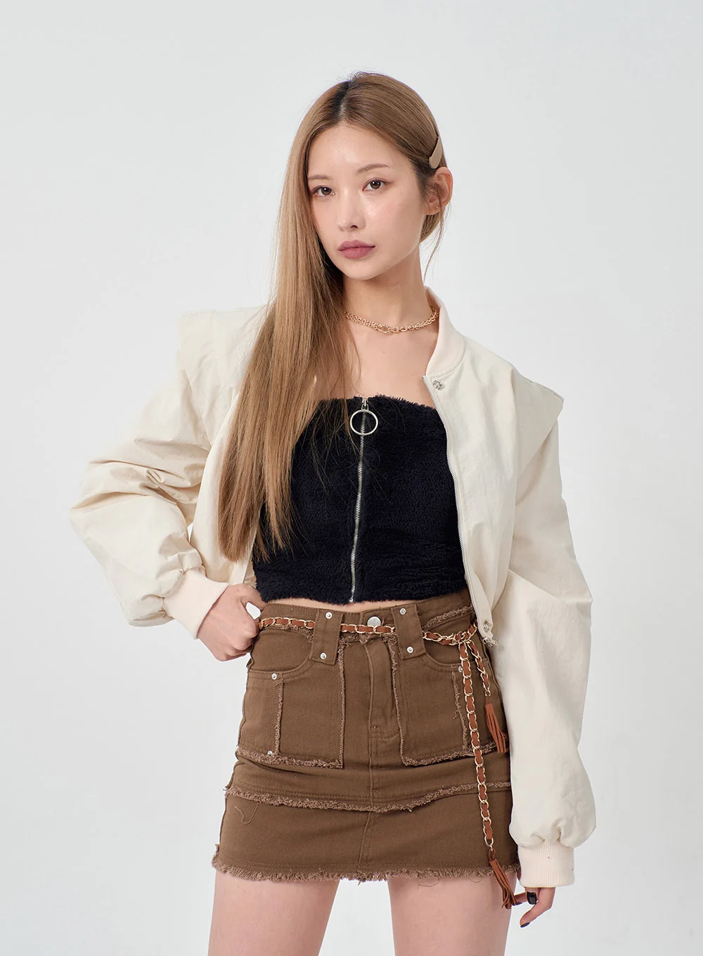 Ripped Ends Mini Skirt BD23 - Image 7
