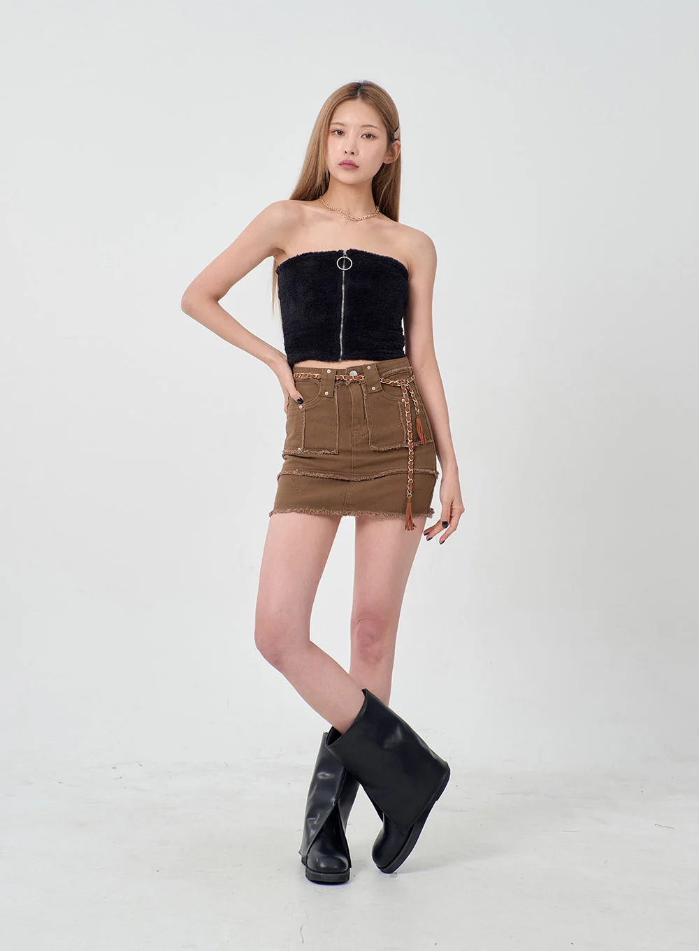Ripped Ends Mini Skirt BD23 - Image 9