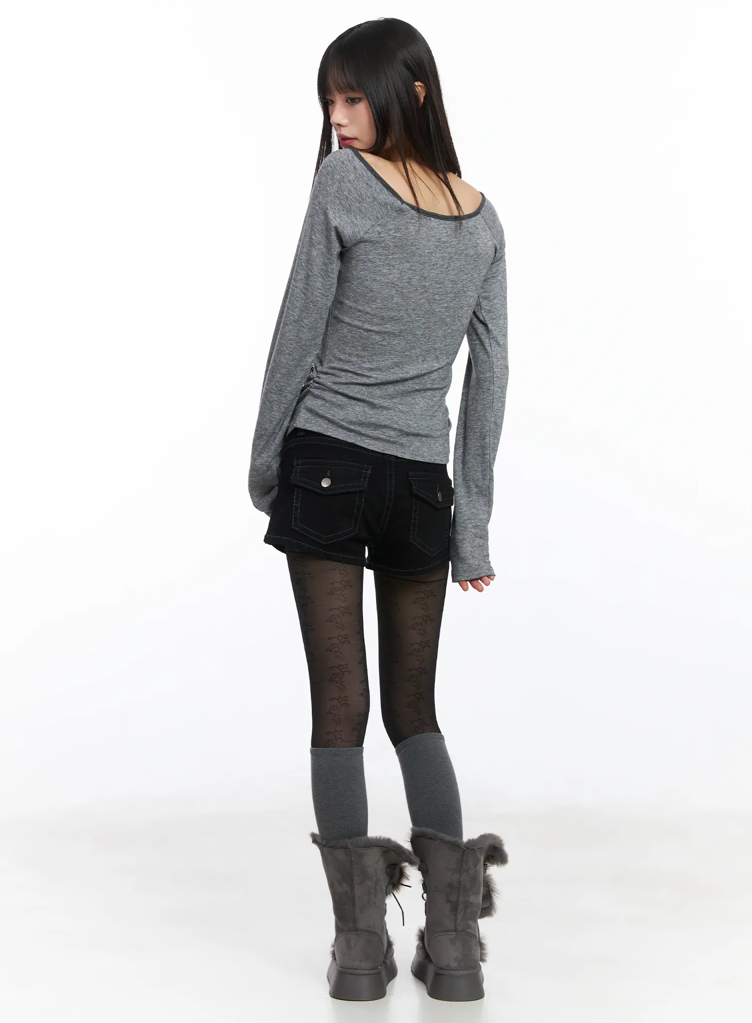 Robson Rose Lace U-Neck Top CD519 - Image 4